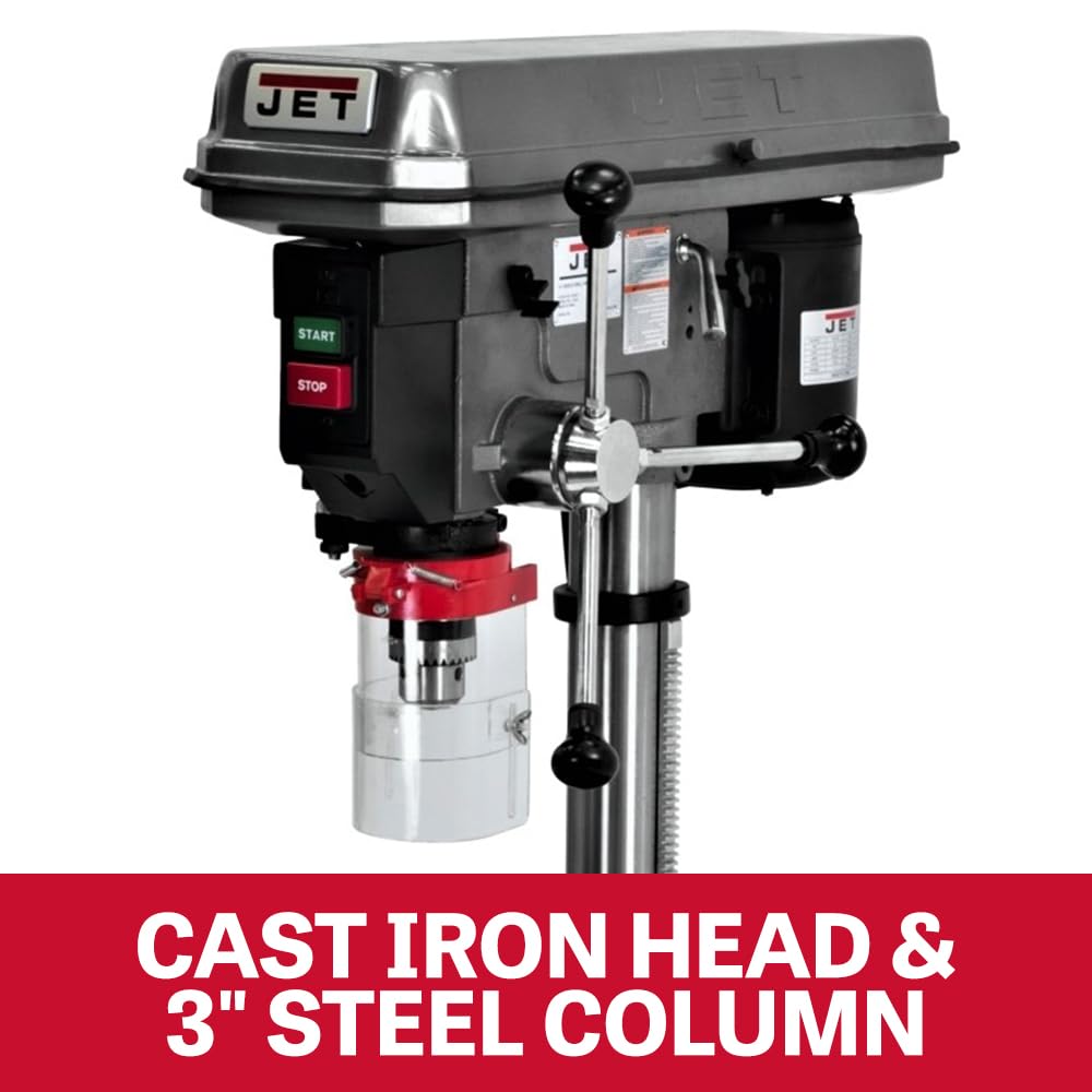JET 15-Inch Benchtop Drill Press, 16 Speed, 3/4 HP, 115/230V 1Ph (Model J-2530) 2 JET 15-Inch Benchtop Drill Press, 16 Speed, 3/4 HP, 115/230V 1Ph (Model J-2530)