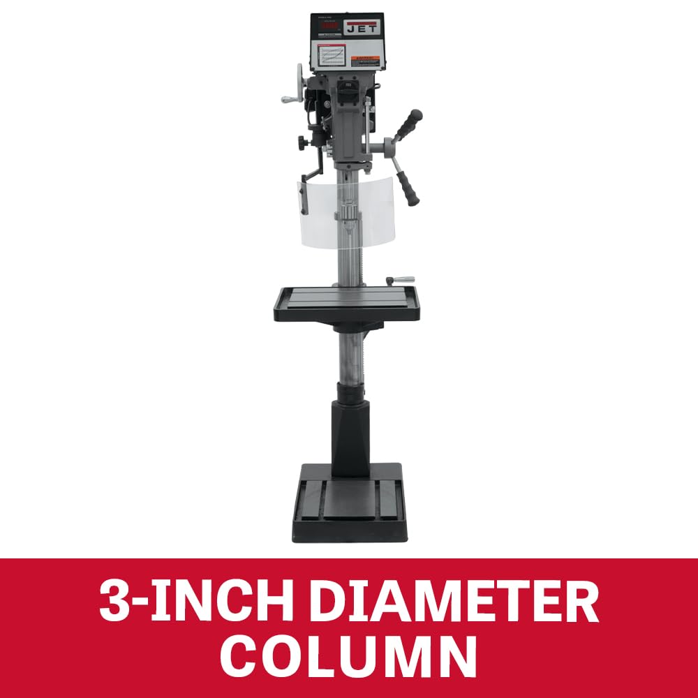 JET 15-Inch Floor Drill Press, Variable Speed, 1 HP, 115/220V 1Ph (Model J-A5816) 3 JET 15-Inch Floor Drill Press, Variable Speed, 1 HP, 115/220V 1Ph (Model J-A5816)
