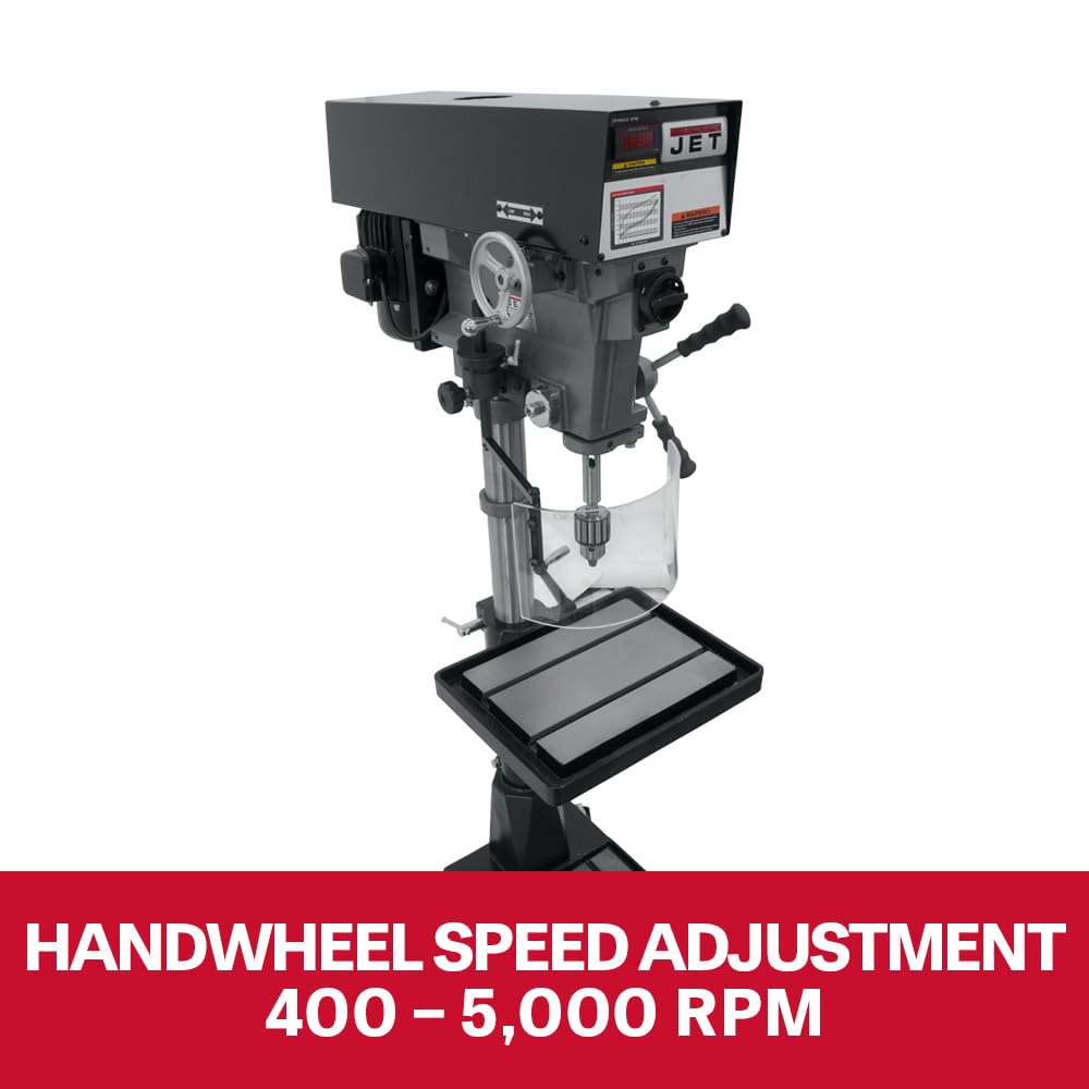 JET 15-Inch Floor Drill Press, Variable Speed, 1 HP, 115/220V 1Ph (Model J-A5816) 4 JET 15-Inch Floor Drill Press, Variable Speed, 1 HP, 115/220V 1Ph (Model J-A5816)