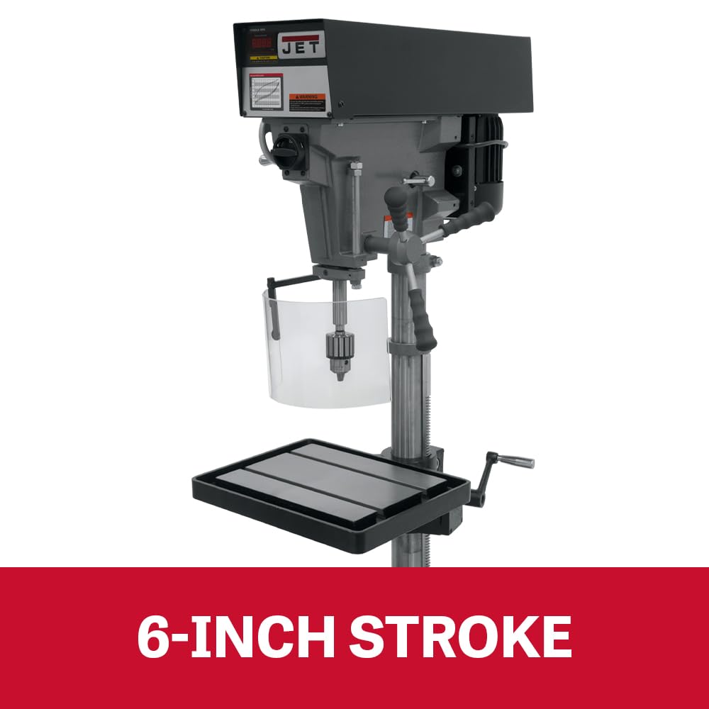 JET 15-Inch Floor Drill Press, Variable Speed, 1 HP, 115/220V 1Ph (Model J-A5816) 5 JET 15-Inch Floor Drill Press, Variable Speed, 1 HP, 115/220V 1Ph (Model J-A5816)