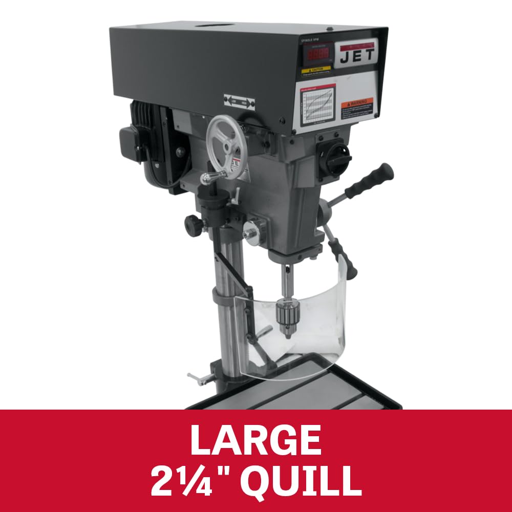 JET 15-Inch Floor Drill Press, Variable Speed, 1 HP, 115/220V 1Ph (Model J-A5816) 6 JET 15-Inch Floor Drill Press, Variable Speed, 1 HP, 115/220V 1Ph (Model J-A5816)