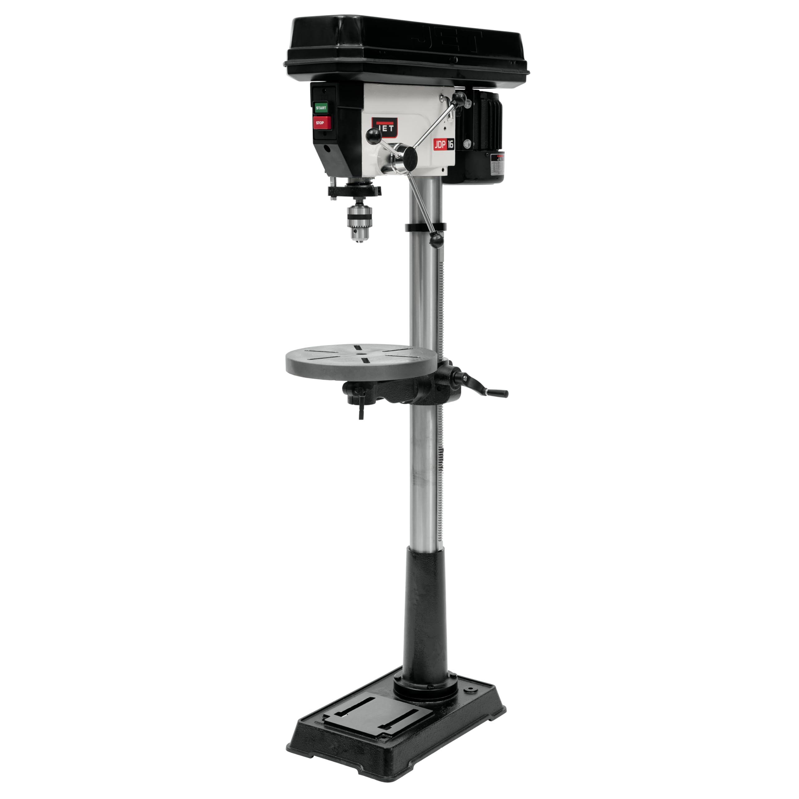 JET 17-Inch Floor Drill Press, 16 Speed, 3/4 HP, 115/230V 1Ph (Model JDP-17MF)