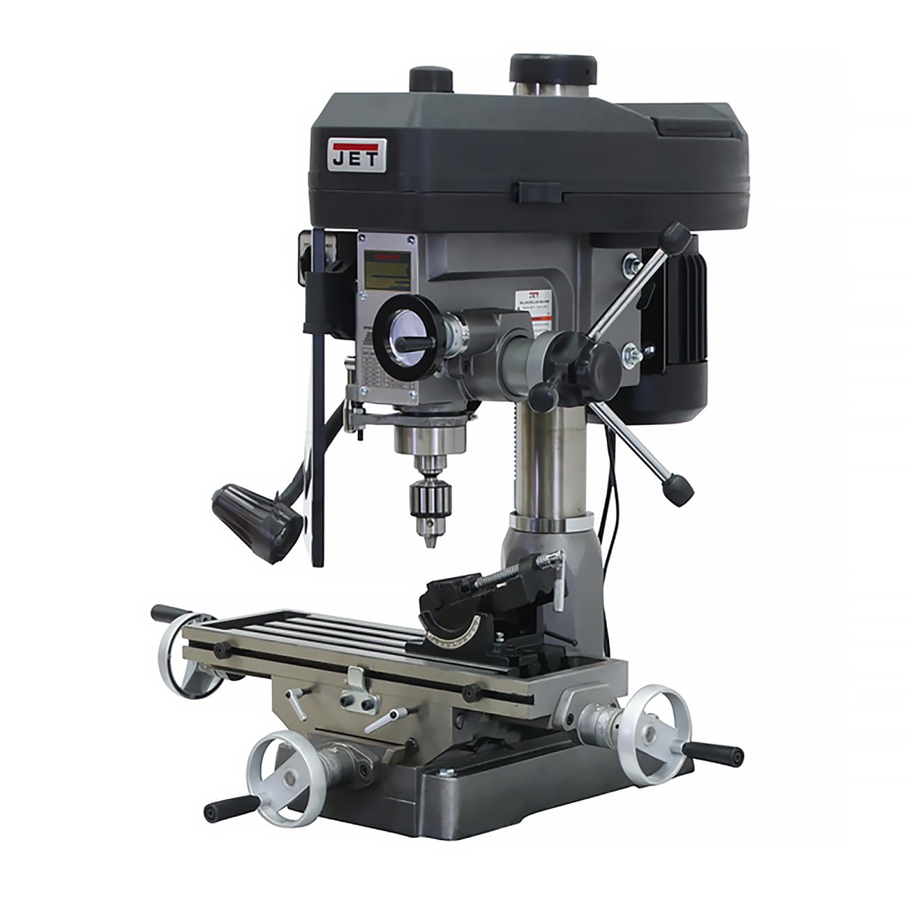 JET 15-Inch Mill Drill Machine, Newall NMS800 DRO, 1 HP, 115/230V 1Ph (Model JMD-15)