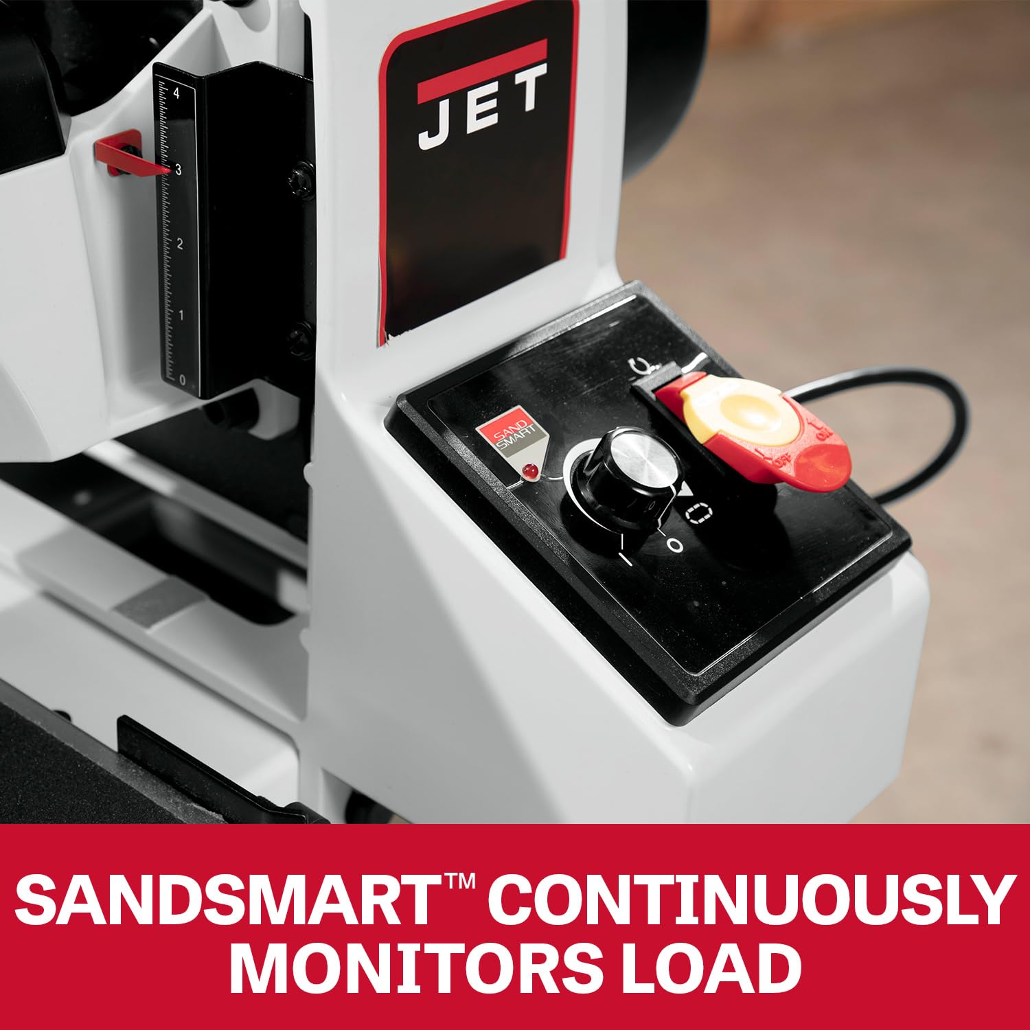JET 22-Inch Drum Sander with Open Stand, 1-3/4 HP, 1Ph 115V (Model JWDS-2244)