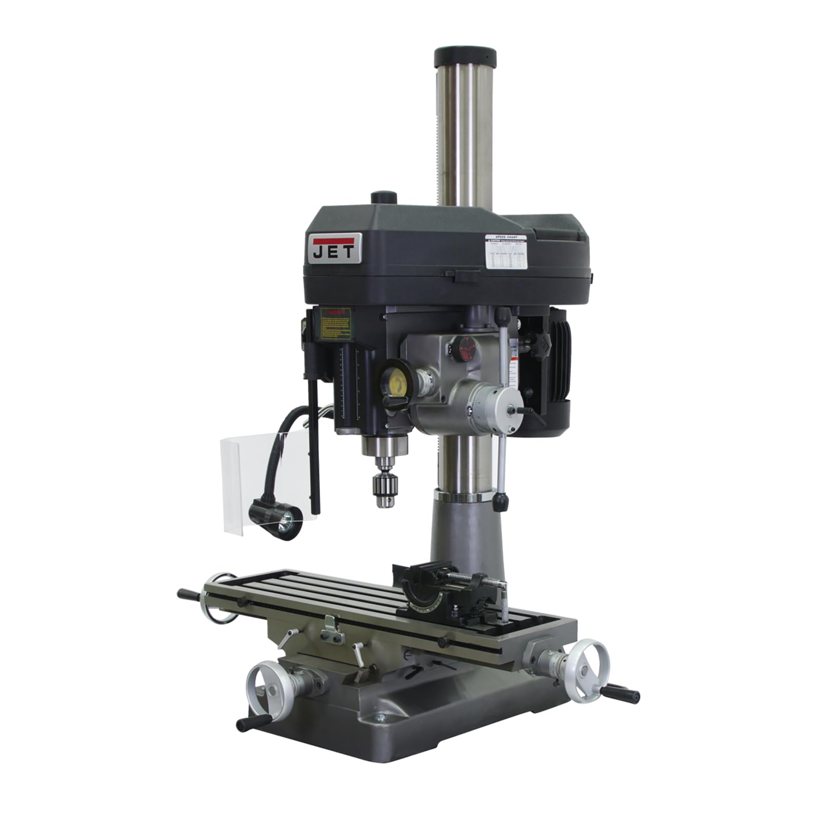 JET 18-Inch Mill Drill Machine, Power Downfeed, 2 HP, 230V 1Ph (Model JMD-18PFN)