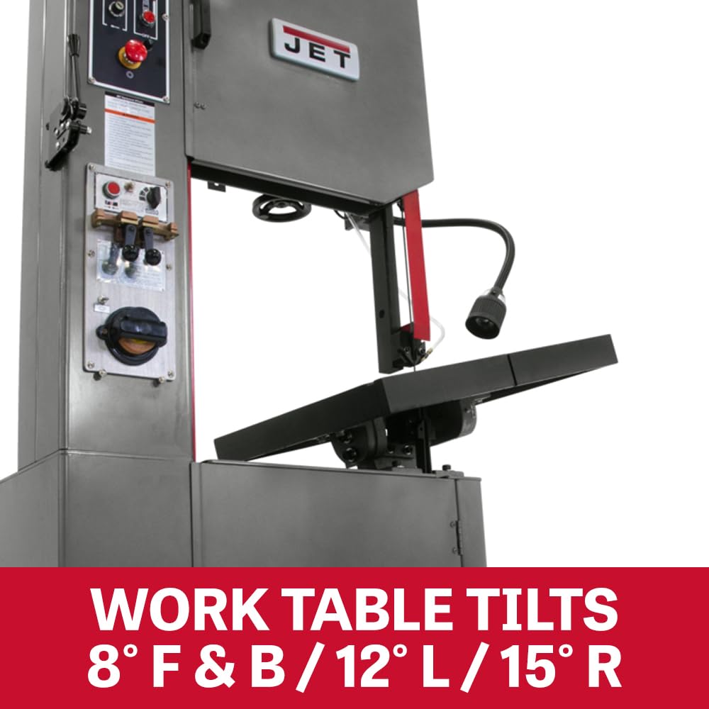 JET 14-Inch Vertical Metal Bandsaw, 1 HP, 115/230V 1Ph (Model VBS-1408)