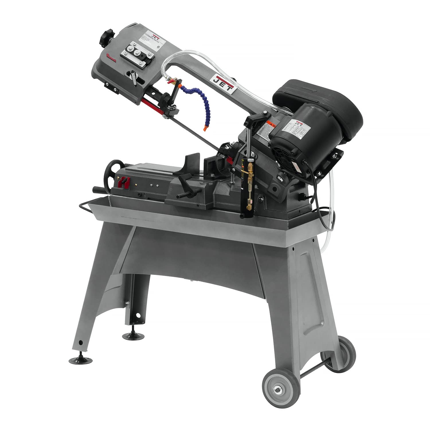 JET 5" x 8" Horizontal Bandsaw, Coolant System, 1/2 HP, 115/230V 1Ph (Model J-3230) 1 JET 5" x 8" Horizontal Bandsaw, Coolant System, 1/2 HP, 115/230V 1Ph (Model J-3230)