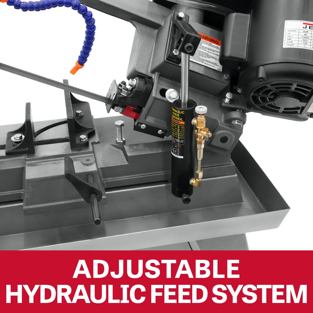 JET 5" x 8" Horizontal Bandsaw, Coolant System, 1/2 HP, 115/230V 1Ph (Model J-3230) 3 JET 5" x 8" Horizontal Bandsaw, Coolant System, 1/2 HP, 115/230V 1Ph (Model J-3230)