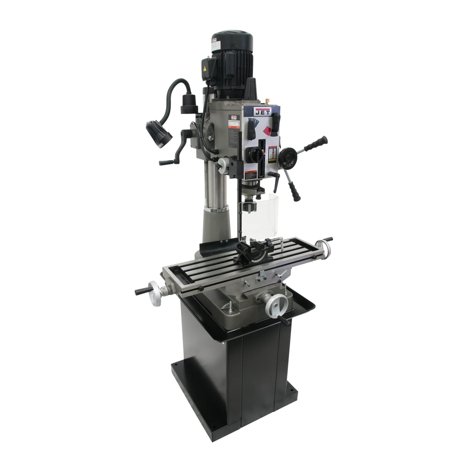 JET Geared Head Mill Drill, Newall NMS300 2-Axis DRO, 1-1/2 HP, 115/230V 1Ph (Model JMD-40GH) 1 JET Geared Head Mill Drill, Newall NMS300 2-Axis DRO, 1-1/2 HP, 115/230V 1Ph (Model JMD-40GH)