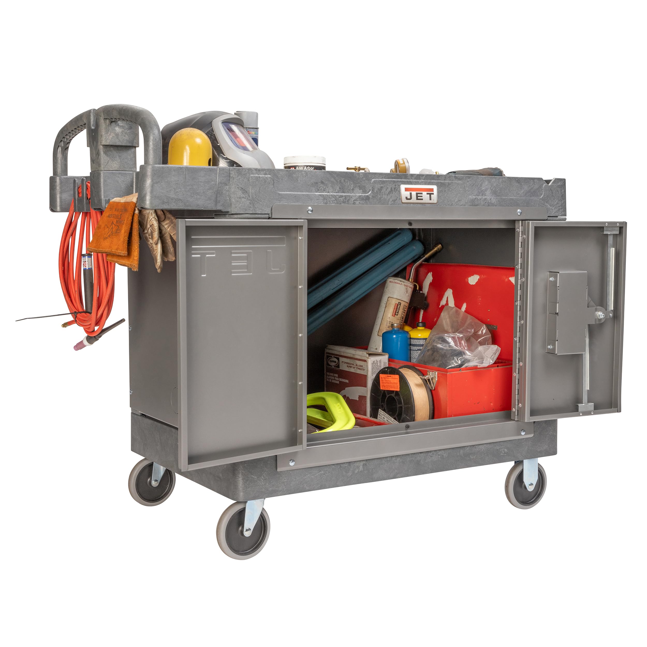 JET PUC-4325 Resin Utility Cart with JT1-125 Load-N-Lock Security System 11 JET PUC-4325 Resin Utility Cart with JT1-125 Load-N-Lock Security System
