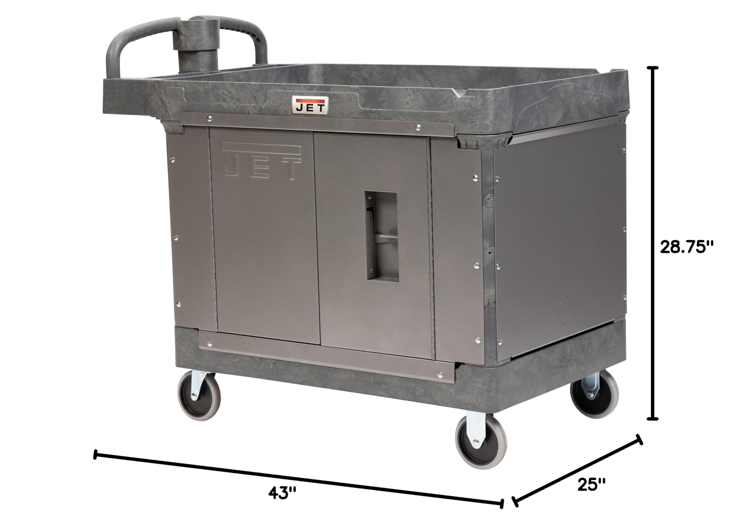 JET PUC-4325 Resin Utility Cart with JT1-125 Load-N-Lock Security System 12 JET PUC-4325 Resin Utility Cart with JT1-125 Load-N-Lock Security System