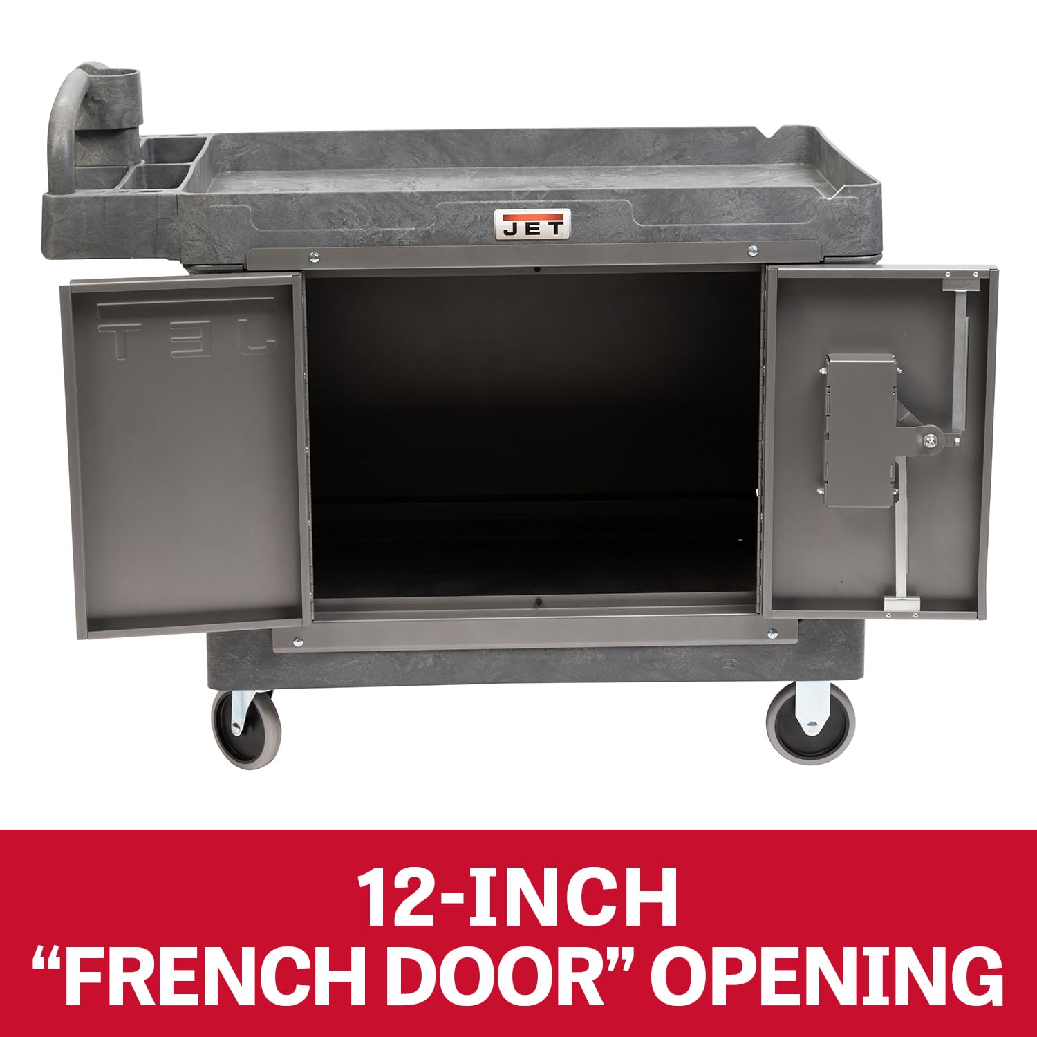 JET PUC-4325 Resin Utility Cart with JT1-125 Load-N-Lock Security System 2 JET PUC-4325 Resin Utility Cart with JT1-125 Load-N-Lock Security System