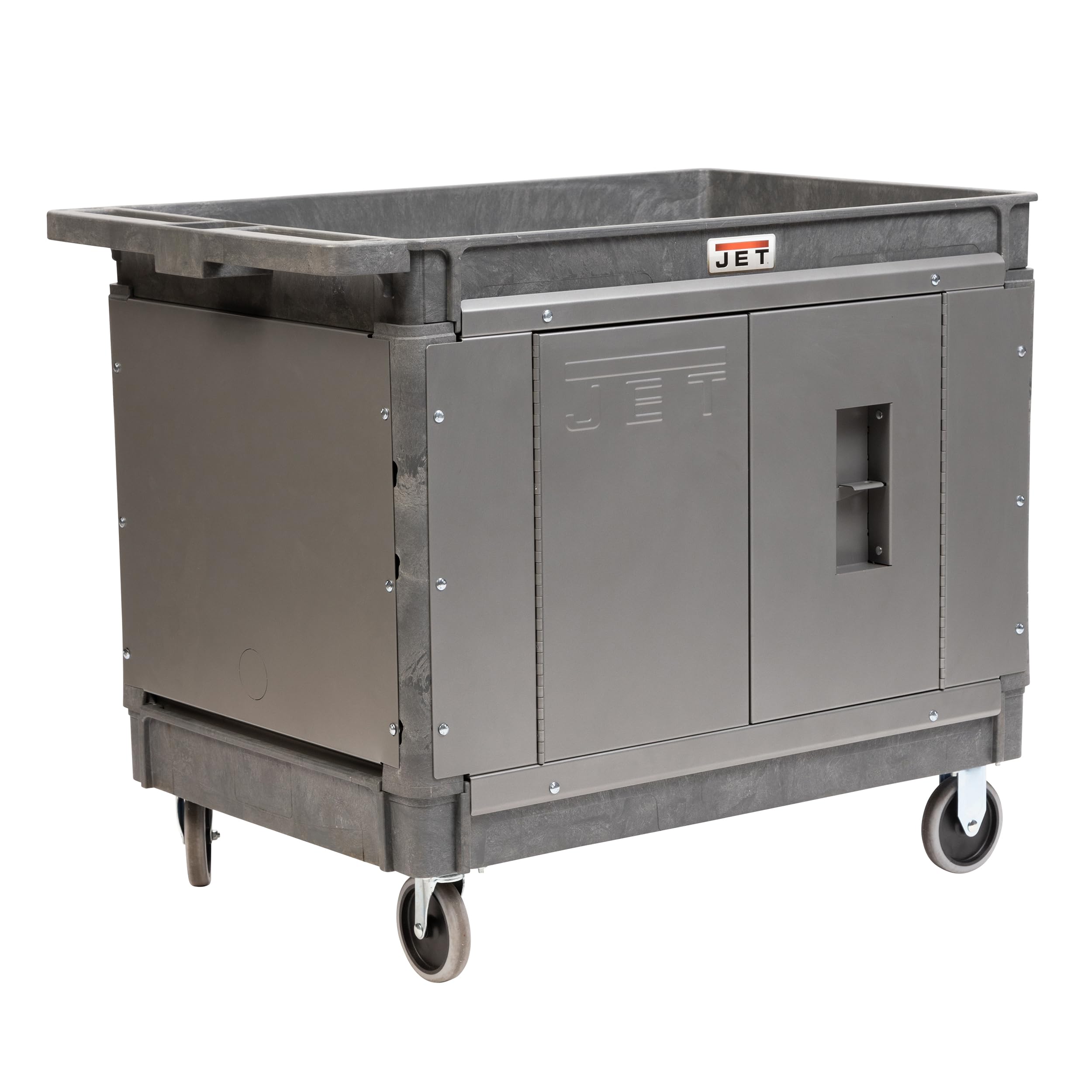JET PUC-4126 Resin Utility Cart with JT1-126 Load-N-Lock Security System