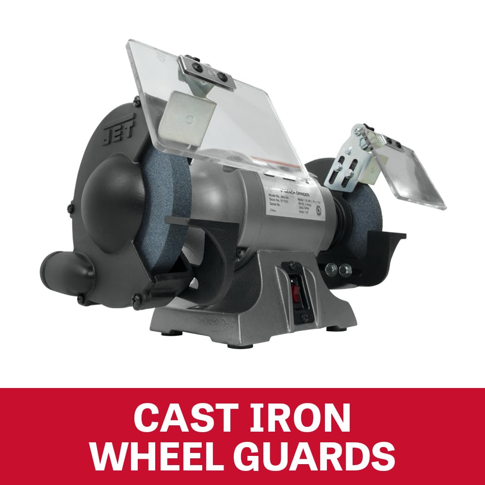 JET 6-Inch Bench Grinder, 3450 RPM, 1/4 HP, 115V 1Ph (Model JBG-6) 4 JET 6-Inch Bench Grinder, 3450 RPM, 1/4 HP, 115V 1Ph (Model JBG-6)