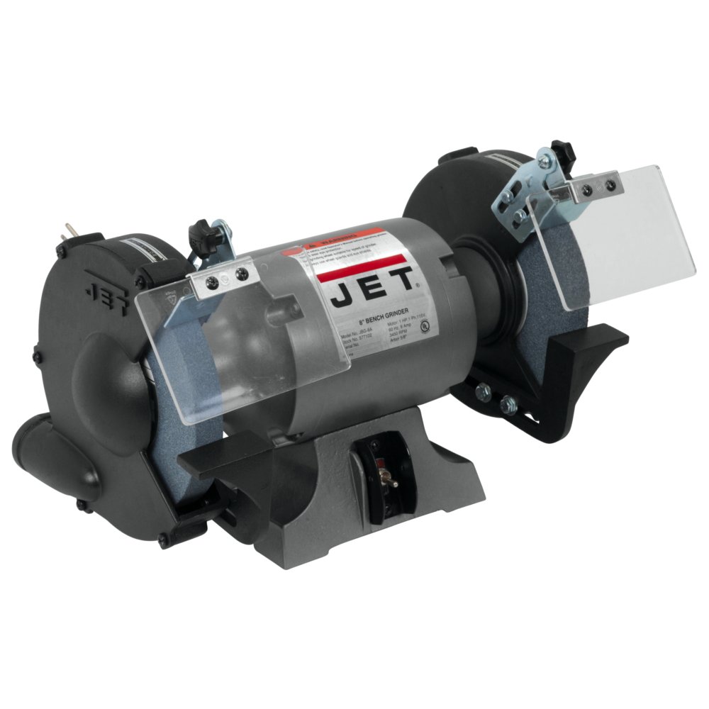 JET 8-Inch Bench Grinder, 3450 RPM, 1/2 HP, 120V 1Ph (Model JBG-8)