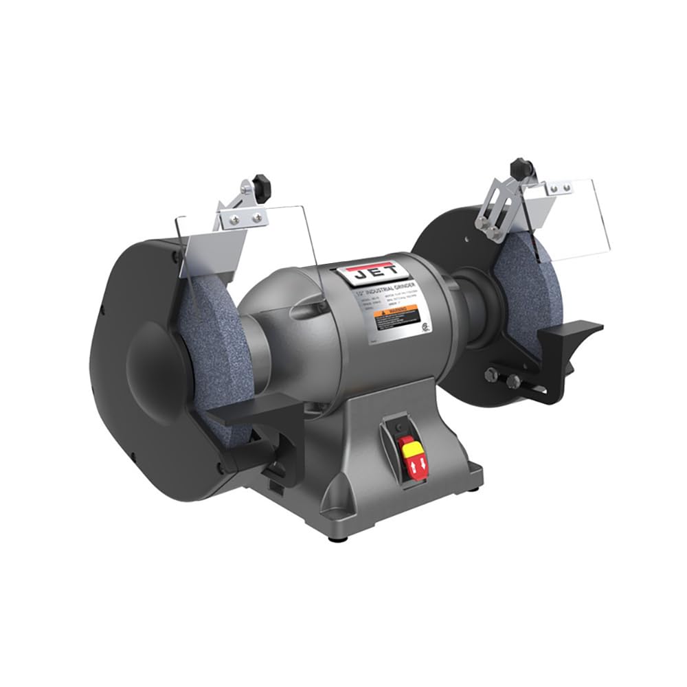 JET 10-Inch Industrial Bench Grinder, 1800 RPM, 1-1/2 HP, 115V 1Ph (Model IBG-10)