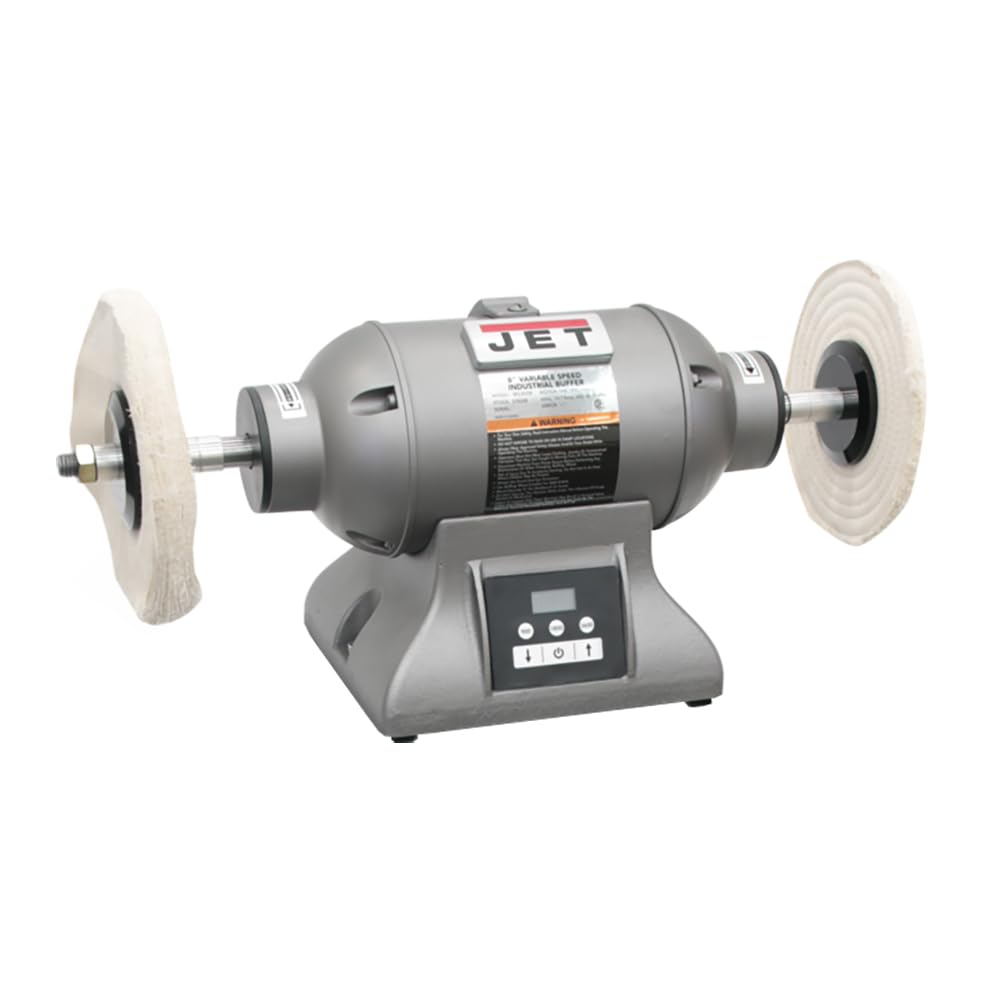 JET 8-Inch Industrial Bench Buffer, Variable Speed, 1 HP, 115/230V 1Ph (IBG-8VSB)