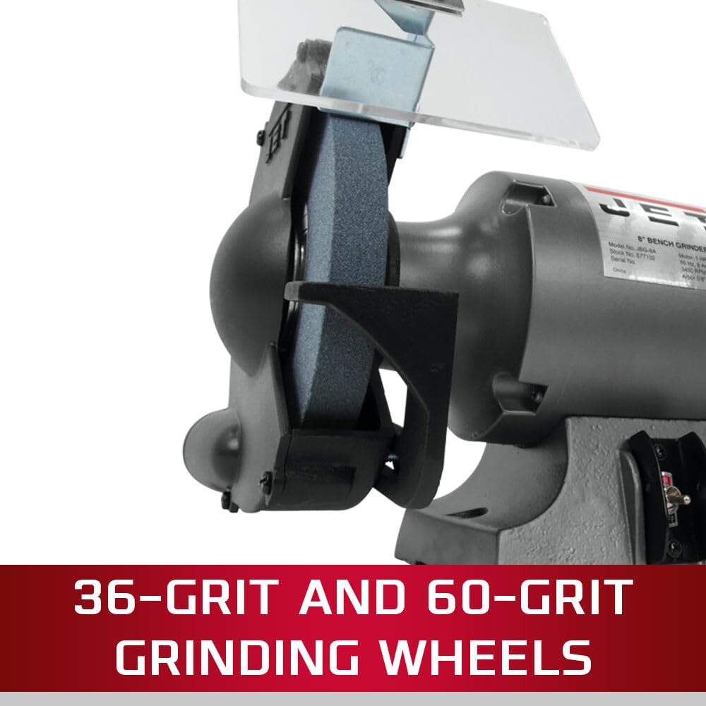 Jet Tools - JBG-8A, 8" Shop Grinder & JPS-2A Stand (577102K),Black,Grey 5 Jet Tools - JBG-8A, 8" Shop Grinder & JPS-2A Stand (577102K),Black,Grey