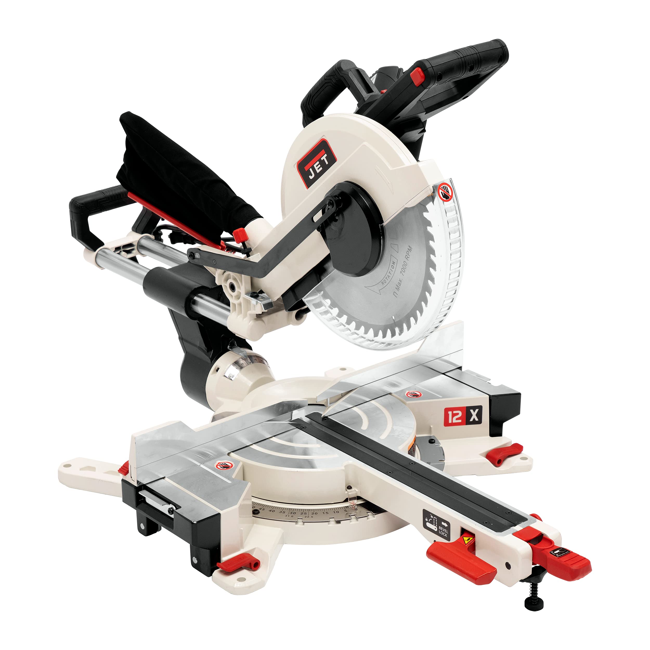 JET 12-Inch Sliding Dual-Bevel Compound Miter Saw, 1Ph 115V (Model JMS-12X) 1 JET 12-Inch Sliding Dual-Bevel Compound Miter Saw, 1Ph 115V (Model JMS-12X)