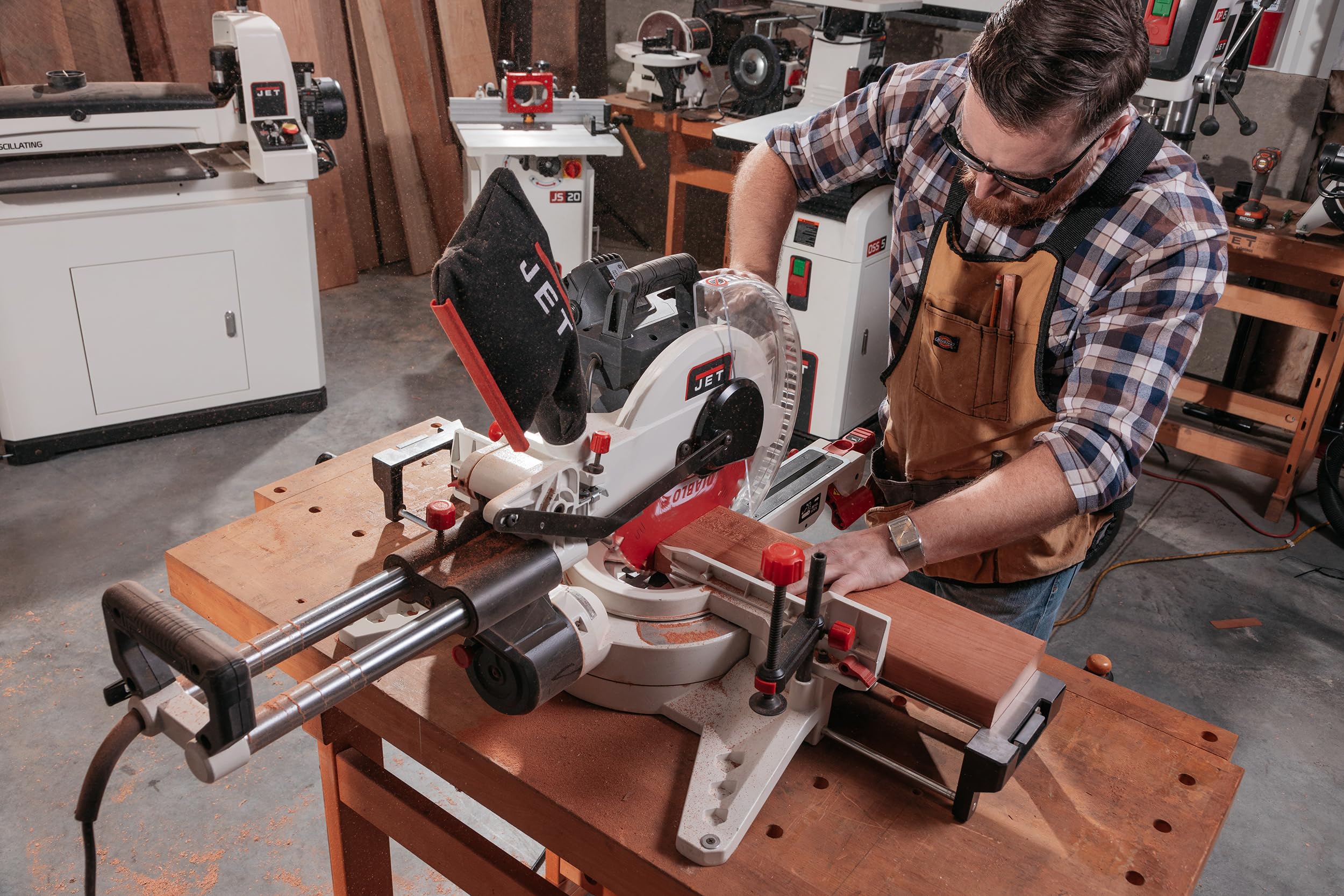 JET 12-Inch Sliding Dual-Bevel Compound Miter Saw, 1Ph 115V (Model JMS-12X) 9 JET 12-Inch Sliding Dual-Bevel Compound Miter Saw, 1Ph 115V (Model JMS-12X)