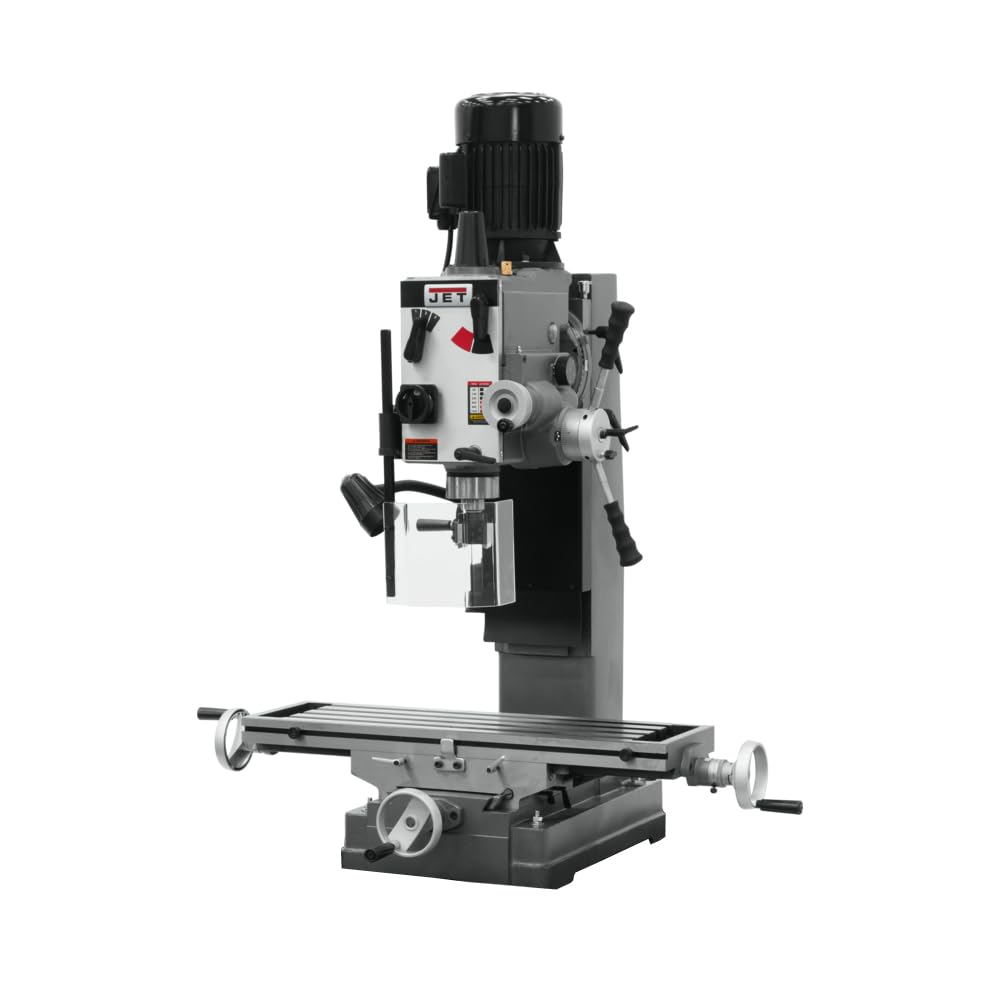 JET Square Column Geared Head Mill Drill, Power Downfeed, 1-1/2 HP, 115/230V 1Ph (‎Model JMD-45GHPF)