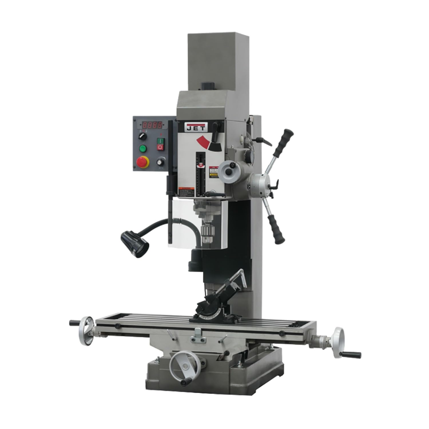 JET Variable-Speed Geared Head Mill Drill, Power Downfeed, 1-1/2 HP, 115/230V 1Ph (JMD-45VSPFT)
