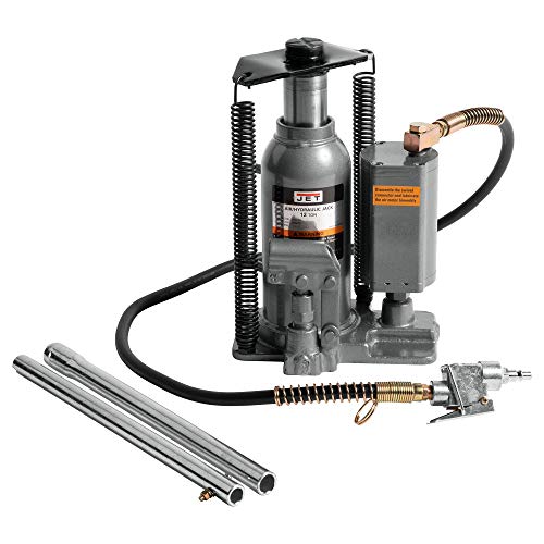 JET 12-Ton Air/Hydraulic Bottle Jack (AHJ-12)