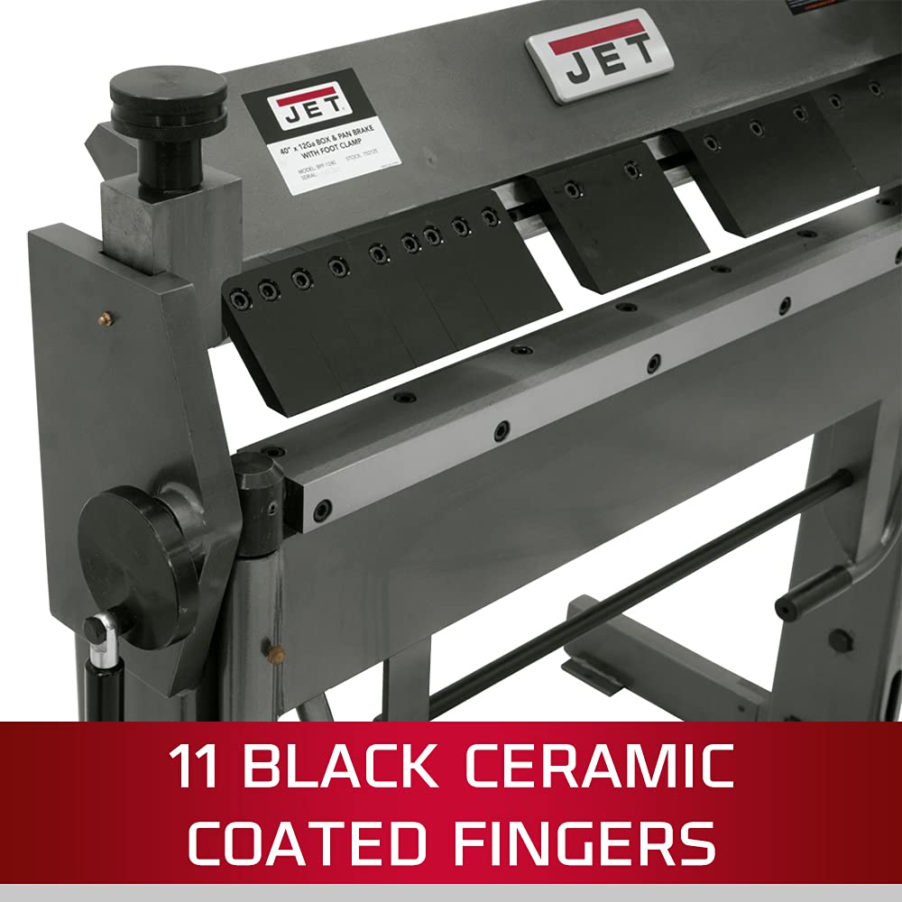 JET 40-Inch Box and Pan Brake, 12-Gauge Mild Steel (Model BPF-1240)