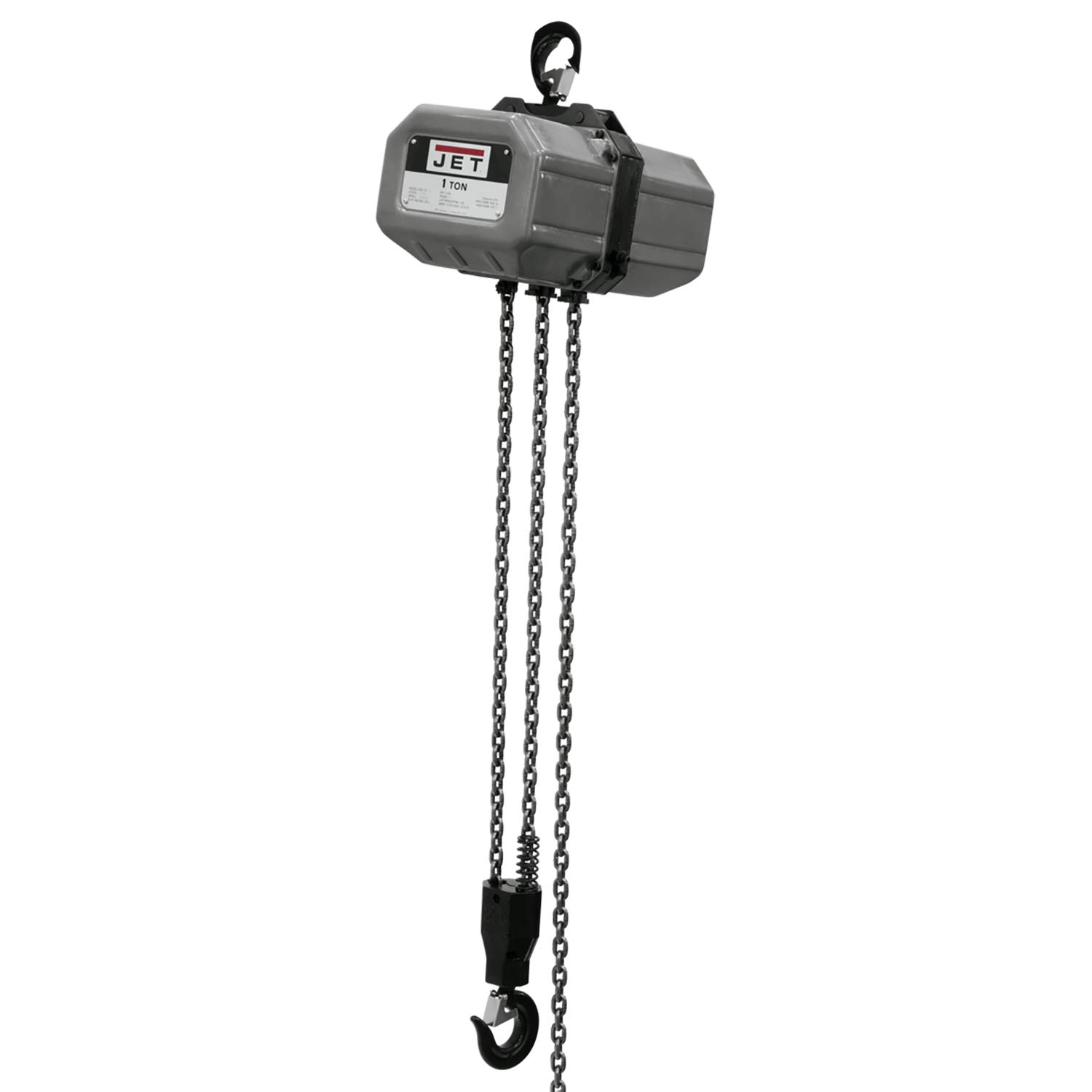 JET 1-Ton Electric Chain Hoist, 10' Lift, 1Ph 230V (Model 1SS-1C-10)