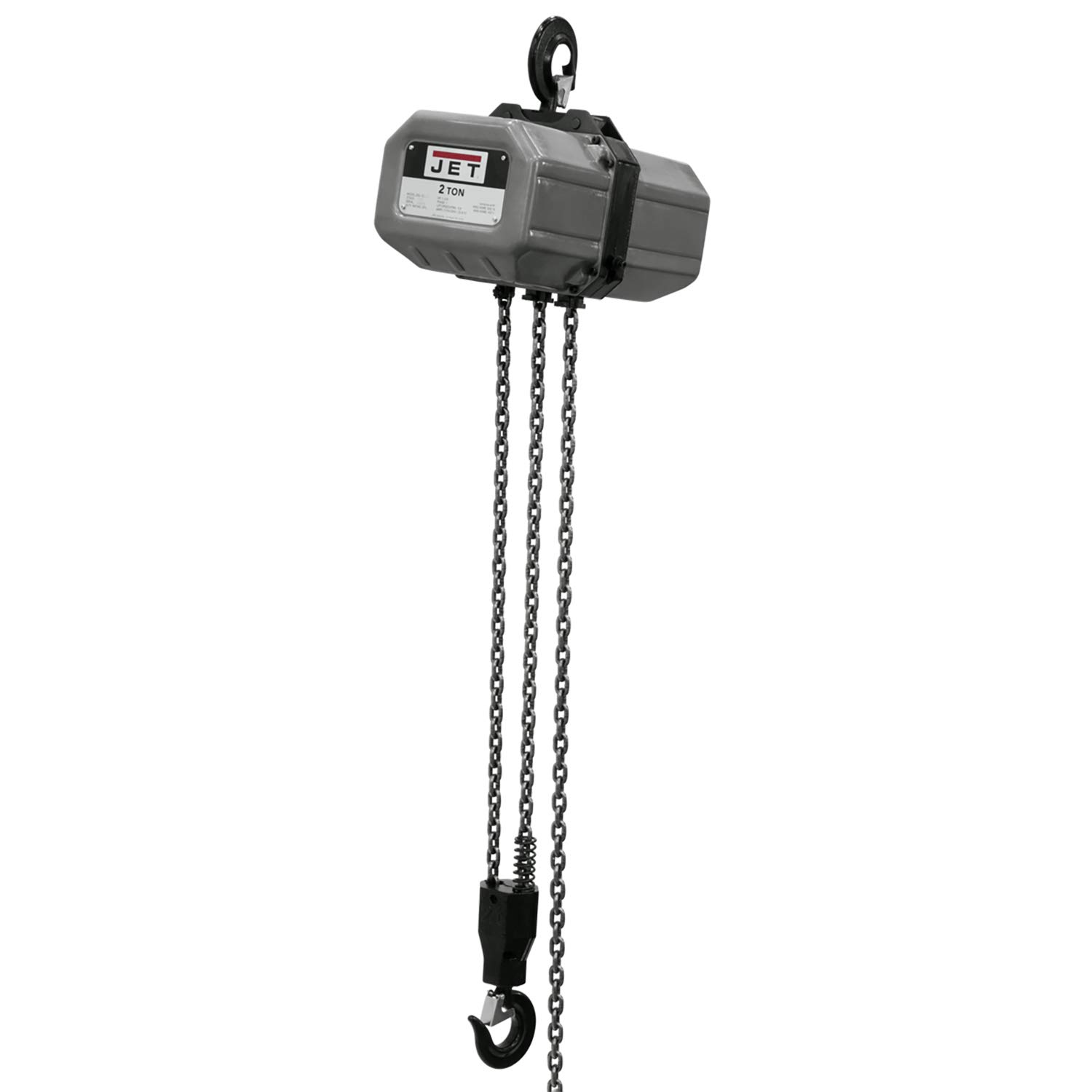 JET 2SS-1C-10 2-Ton Electric Chain Hoist, 1-Phase, 10' Lift (211000)