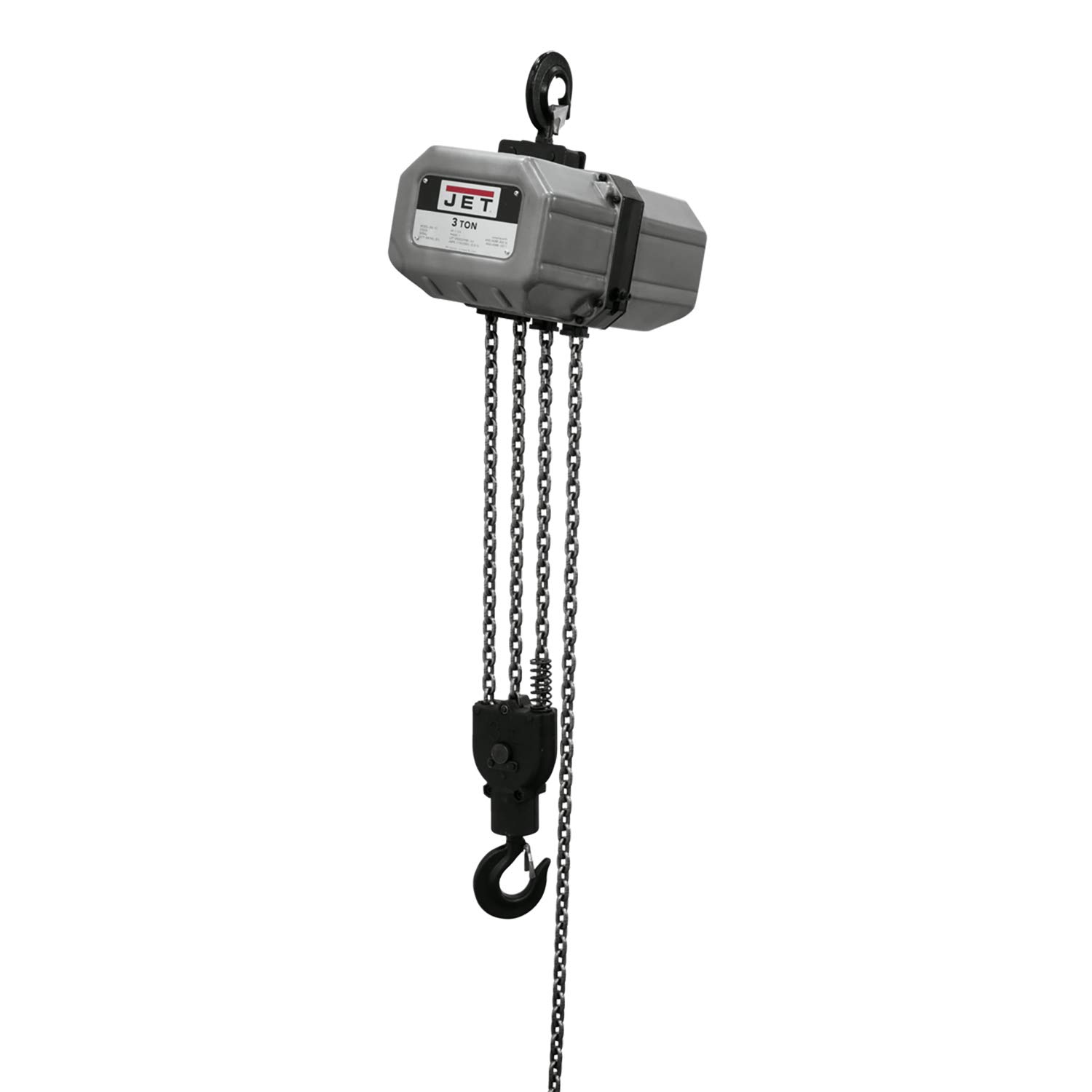 JET 3-Ton Electric Chain Hoist, 15' Lift, 3Ph 230/460V (3SS-3C-15)