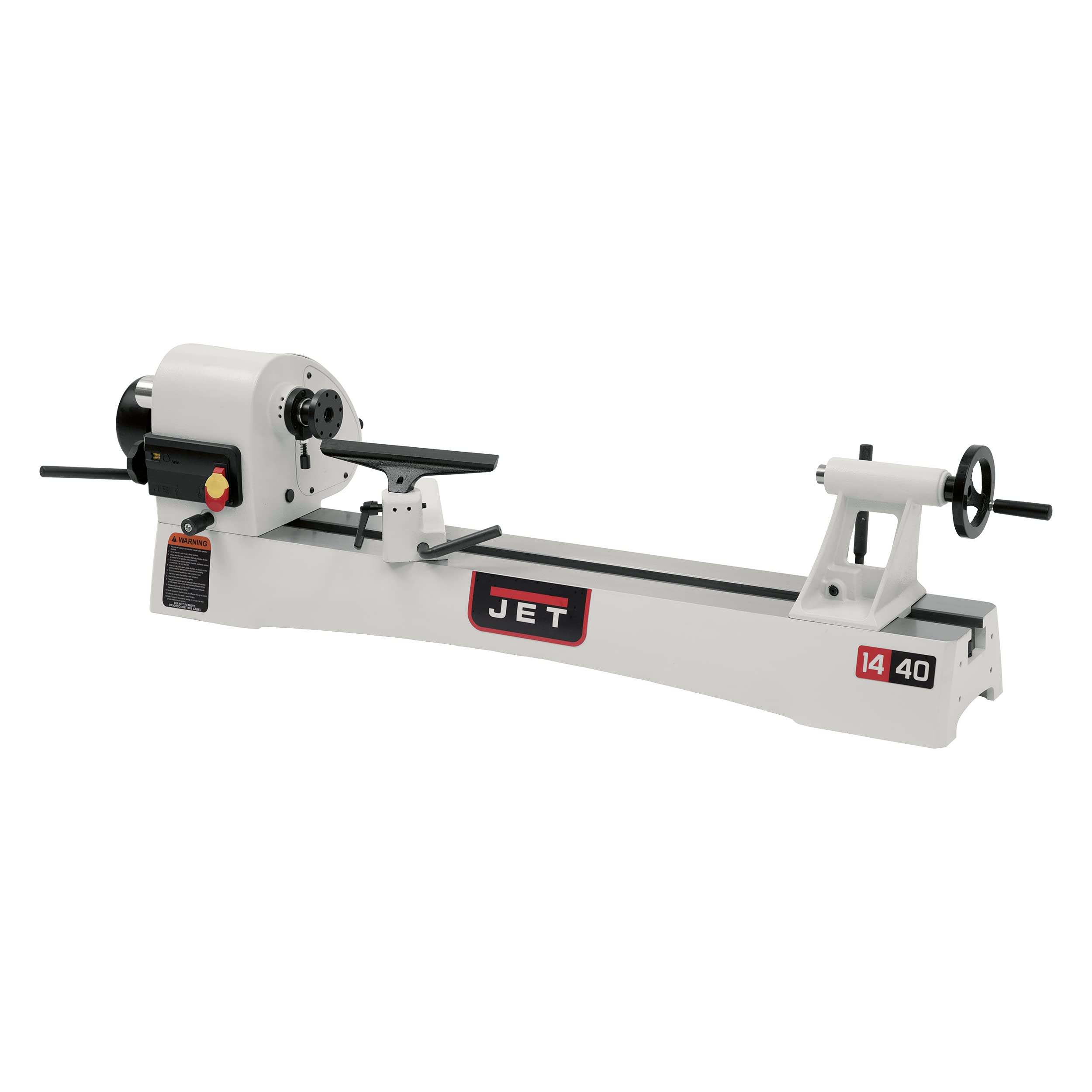 JET 14" x 40" Variable-Speed Woodworking Lathe, 1 HP, 115/230V 1Ph (Model JWL-1440VS) 1 JET 14" x 40" Variable-Speed Woodworking Lathe, 1 HP, 115/230V 1Ph (Model JWL-1440VS)