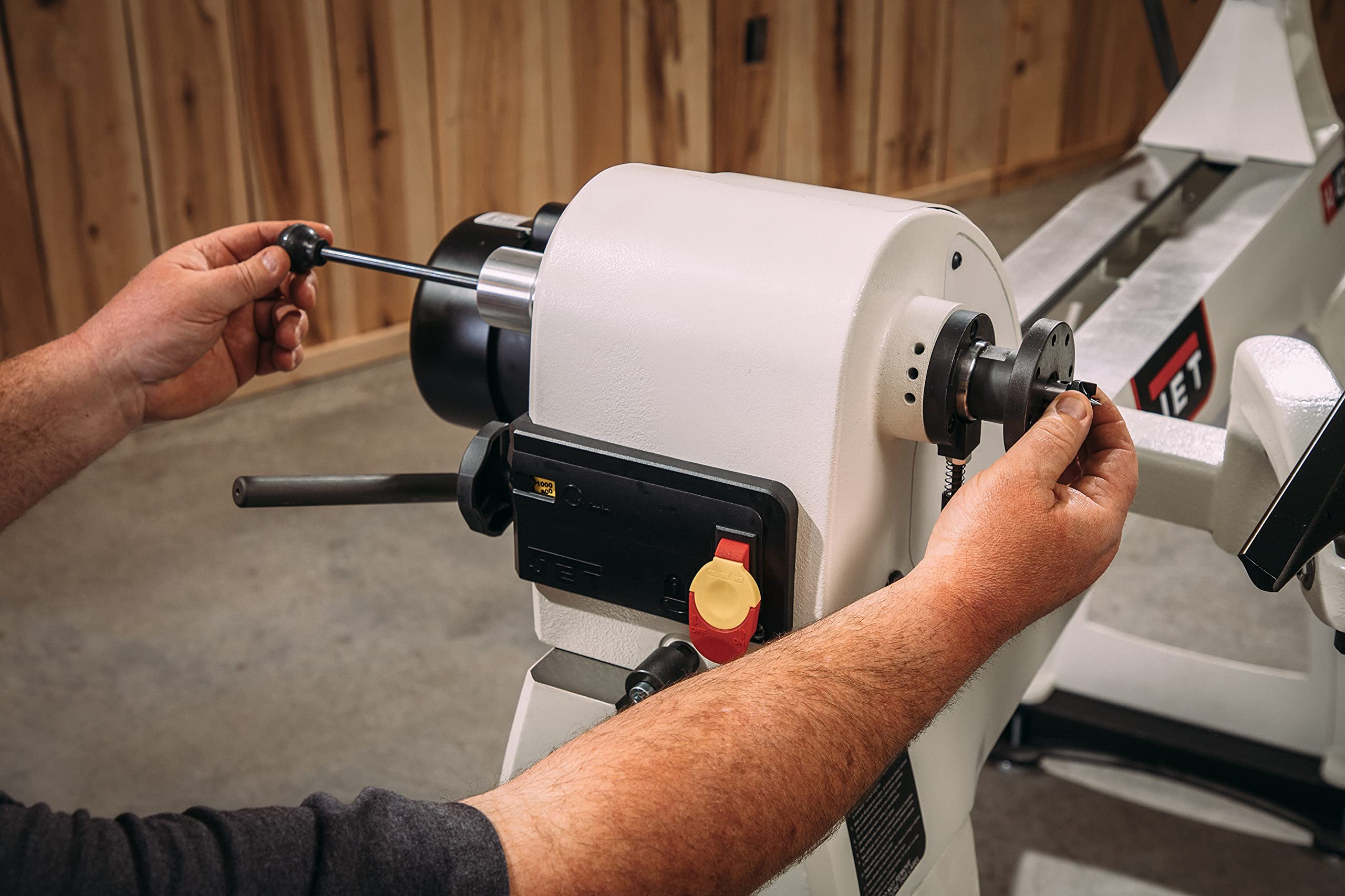 JET 14" x 40" Variable-Speed Woodworking Lathe, 1 HP, 115/230V 1Ph (Model JWL-1440VS) 5 JET 14" x 40" Variable-Speed Woodworking Lathe, 1 HP, 115/230V 1Ph (Model JWL-1440VS)