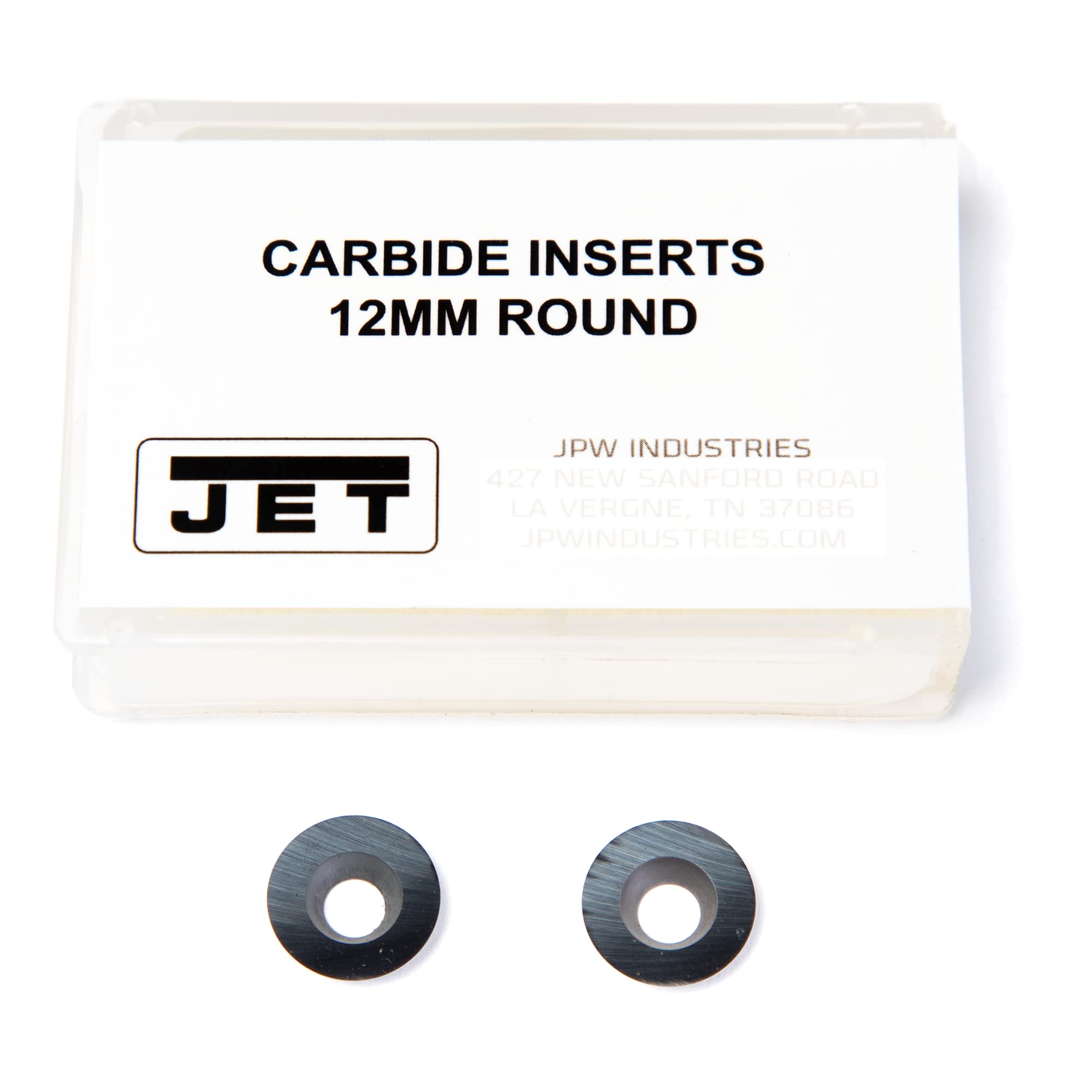 JET Woodturning Chisel Cutting Blade, 12mm Round Carbide Inserts (‎719953)