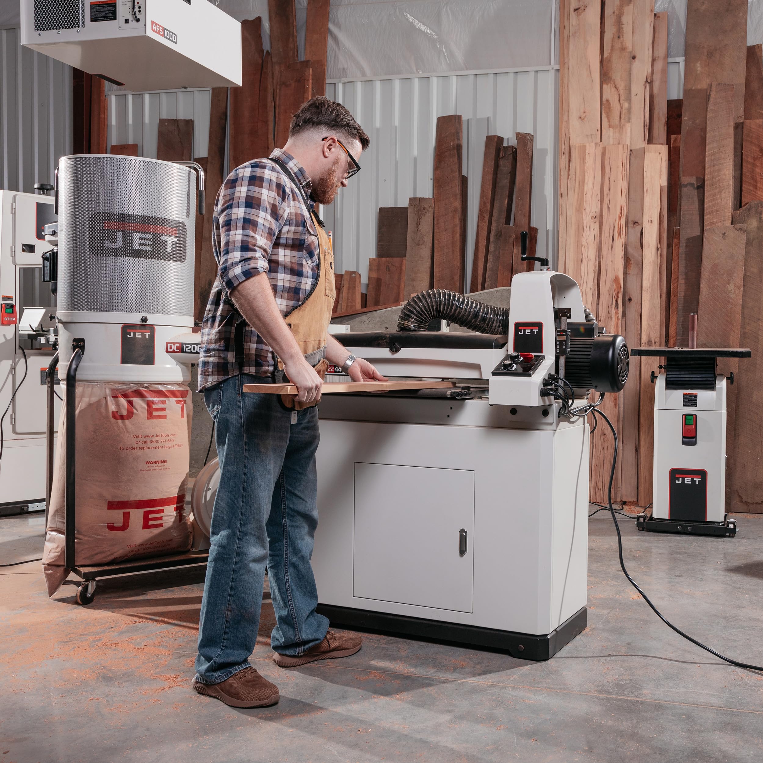 JET 22-Inch Oscillating Drum Sander, Closed Stand, 1-3/4 HP, 115V 1Ph (JWDS-2244OSC) 13 JET 22-Inch Oscillating Drum Sander, Closed Stand, 1-3/4 HP, 115V 1Ph (JWDS-2244OSC)