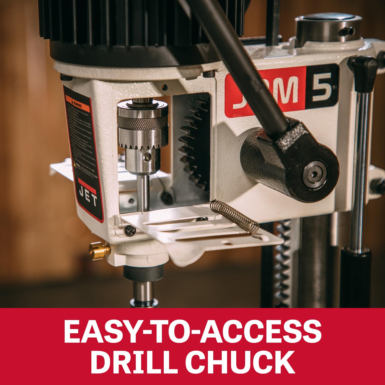 JET Benchtop Mortiser, 1/2" Chisel, 4-3/4" Stroke, 115V 1Ph (Model JBM-5) 6 JET Benchtop Mortiser, 1/2" Chisel, 4-3/4" Stroke, 115V 1Ph (Model JBM-5)