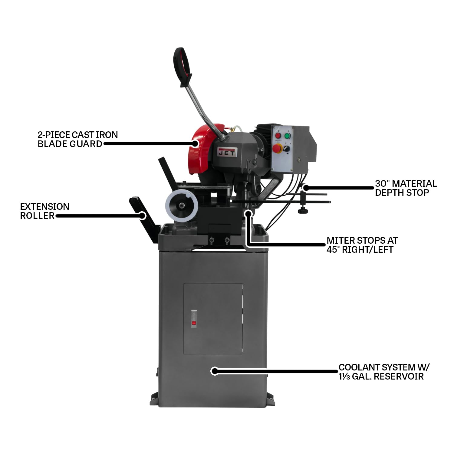 JET 315mm/12-Inch Manual Ferrous Cold Saw, 2 HP, 230V 3Ph (Model CS-315)