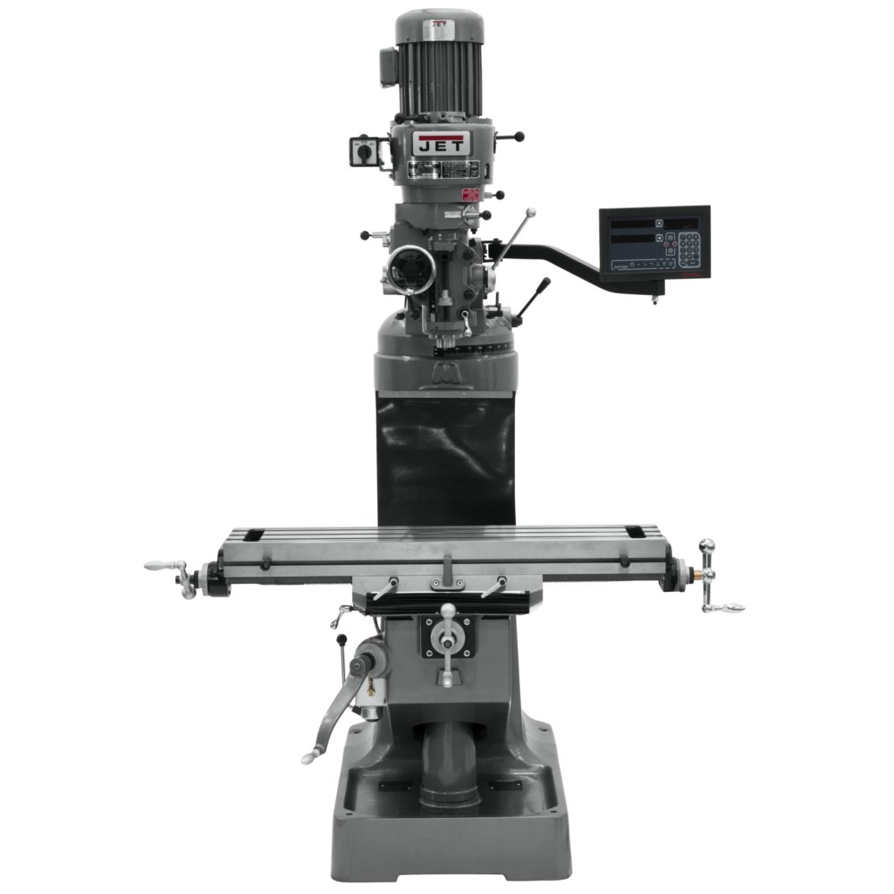 JET Step Pulley Milling Machine, Newall NMS800 DRO, 2 HP, 230V 3Ph (Model JTM-1) 3 JET Step Pulley Milling Machine, Newall NMS800 DRO, 2 HP, 230V 3Ph (Model JTM-1)