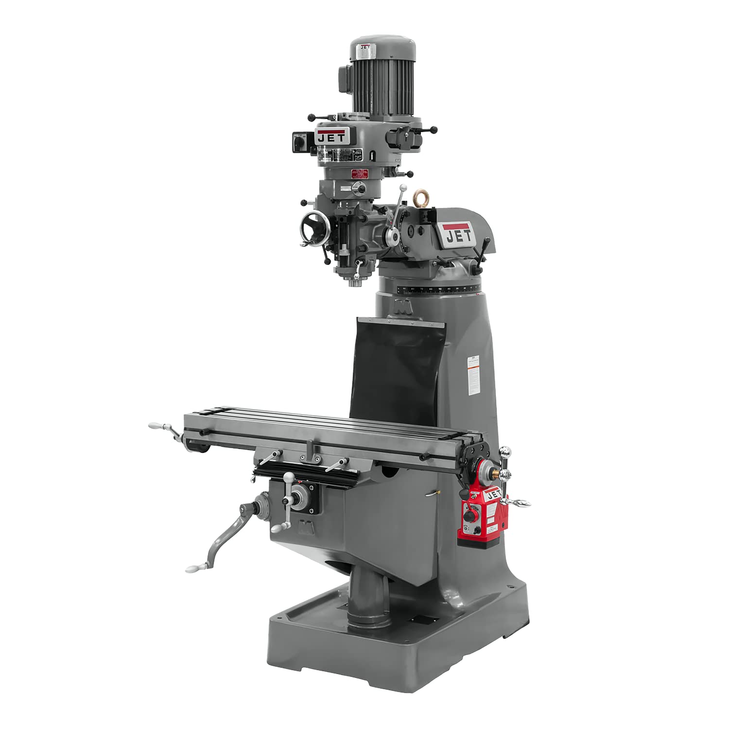 JET Step Pulley Vertical Mill, X-Axis Powerfeed, 230V 3Ph (JTM-1)