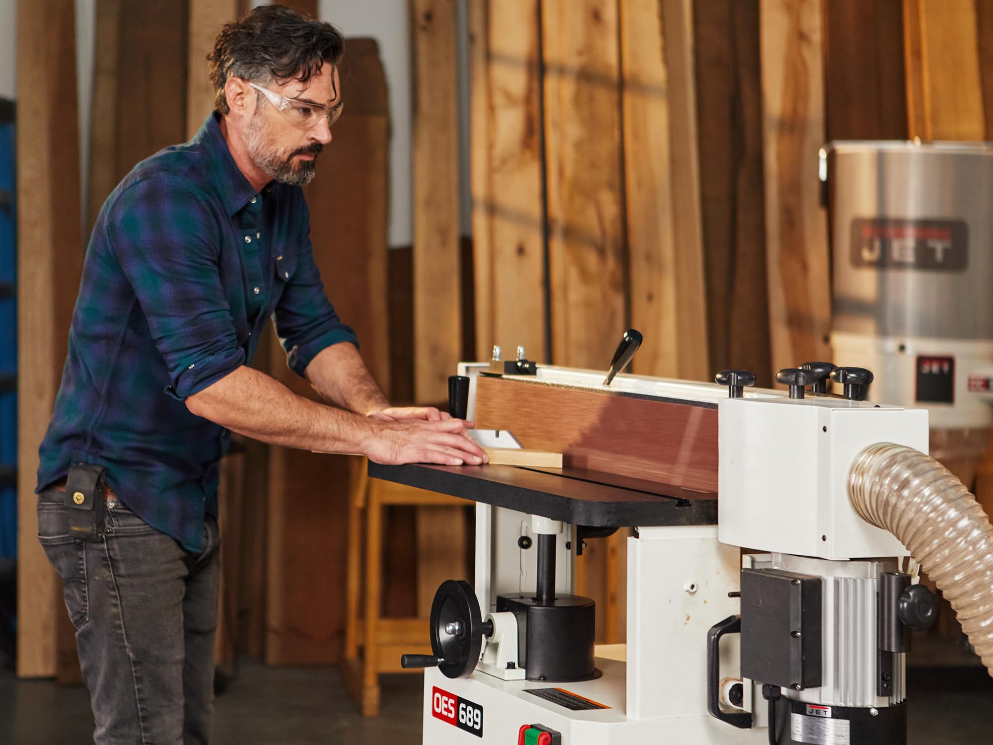 JET Black 6" x 89" Oscillating Edge Sander, 1-3/4 HP, 115/230V 1Ph (Model OES-689-BLK) 10 JET Black 6" x 89" Oscillating Edge Sander, 1-3/4 HP, 115/230V 1Ph (Model OES-689-BLK)