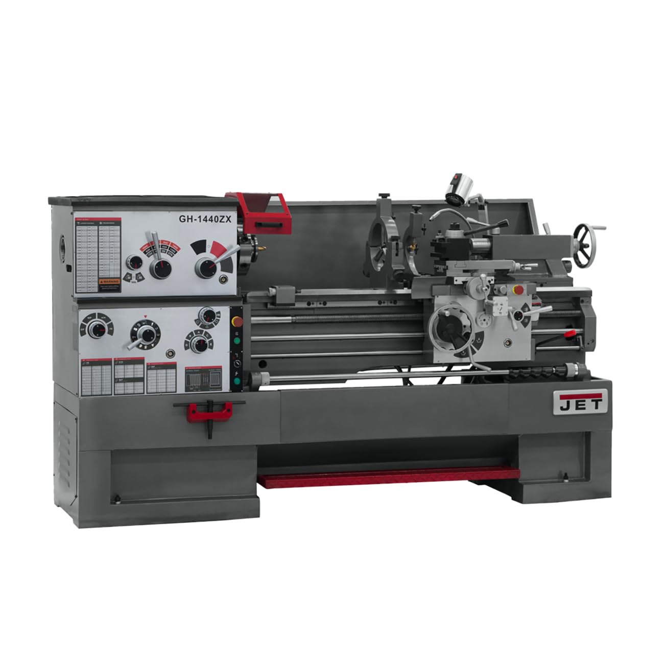 JET 14" x 40" Geared Head Metal Lathe, 3-1/8" Spindle Bore, 7-1/2 HP, 230/460V 3Ph (Model GH-1440ZX)