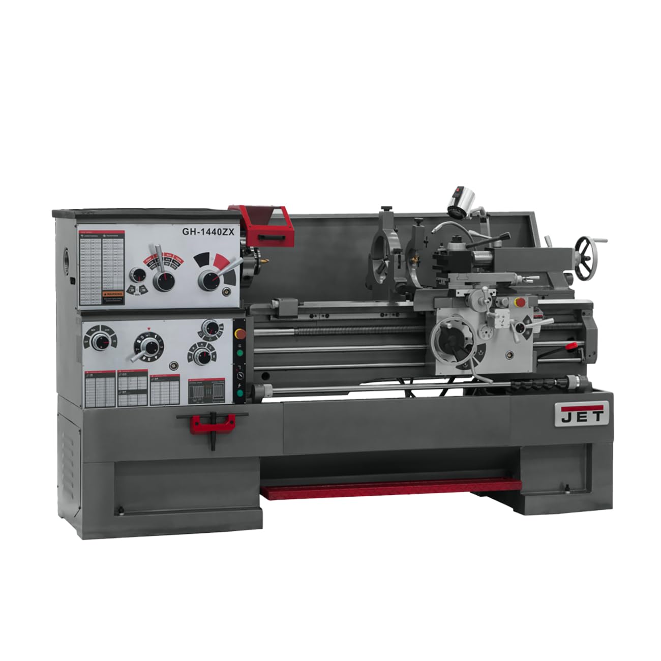JET 14" x 40" Geared Head Metal Lathe, Taper Attachment, 3Ph 230/460V (Model GH-1440ZX)