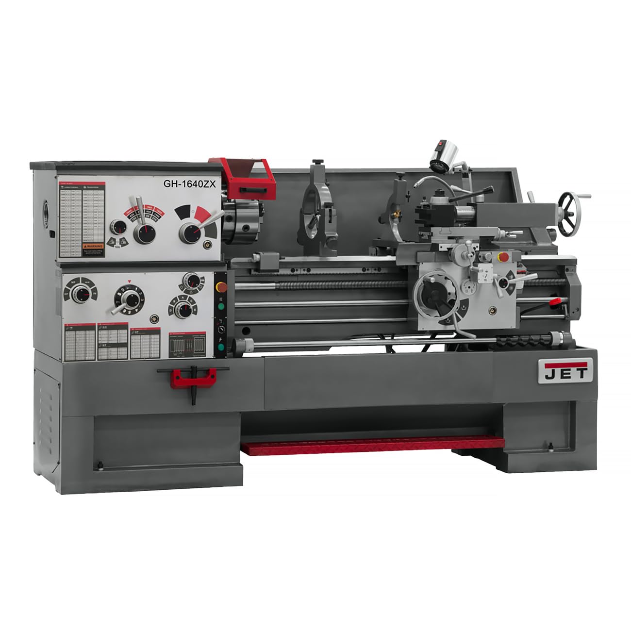 JET 16" x 40" Geared Head Metal Lathe, 3-1/8" Spindle Bore, 7-1/2 HP, 3Ph 230/460V (Model GH-1640ZX)