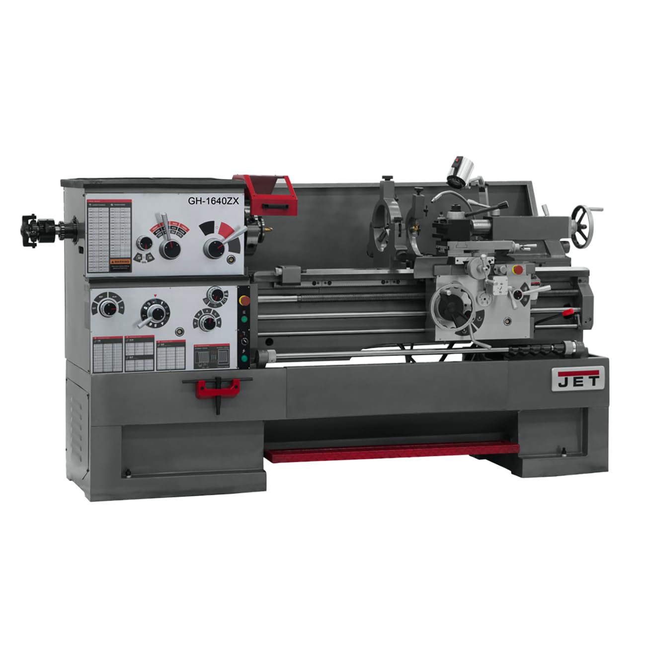 JET 16" x 40" Geared Head Metal Lathe, Collet Closer, 3Ph 230/460V (Model GH-1640ZX)