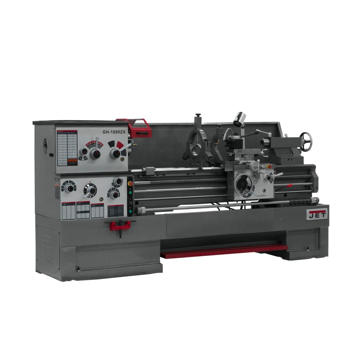 JET 18" x 60" Geared Head Metal Lathe, 3-1/8" Spindle Bore, 3Ph 230/460V (Model GH-1860ZX)