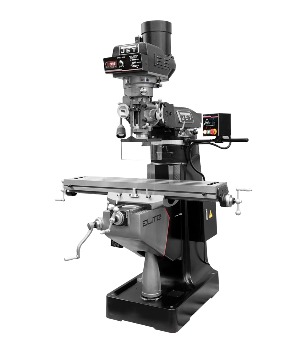 JET Elite Mill, X/Y/Z-Axis Powerfeeds, USA Made Air Draw Bar, 3HP, 230V 3Ph (Model EVS-949)