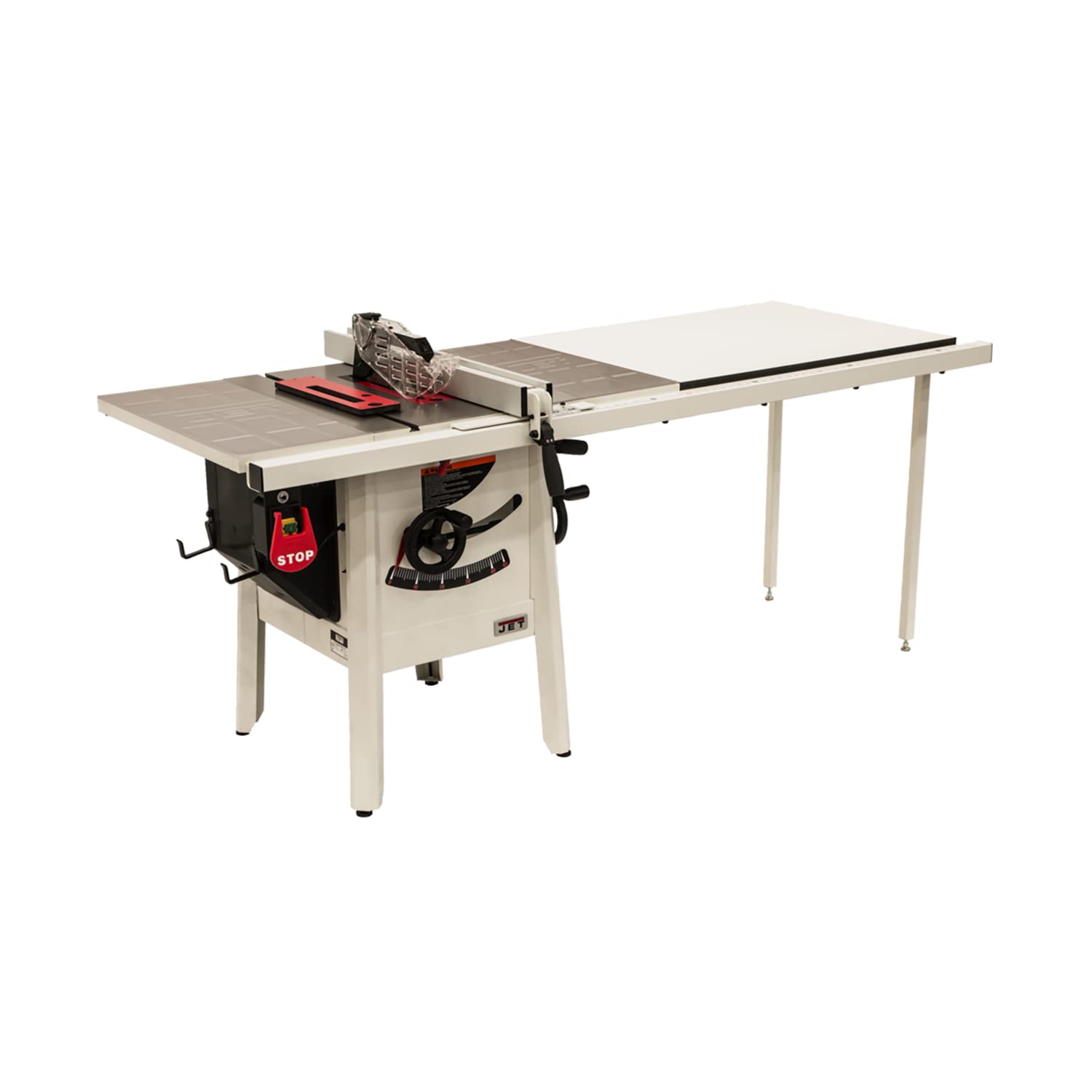 JET Proshop II 10-Inch Saw, 52-Inch Rip, 230V 1PH, Steel Wings, Extension Table (725007K)