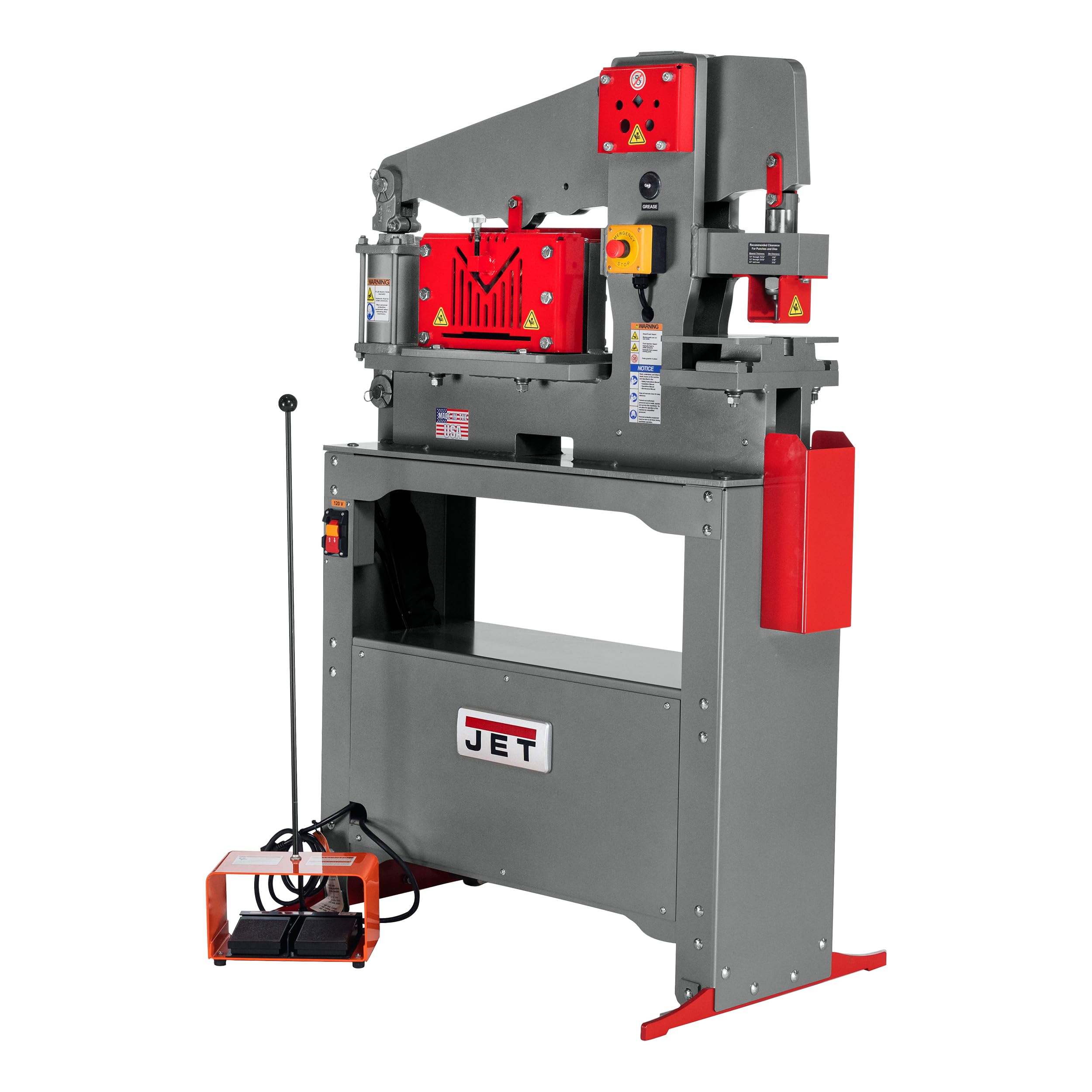 JET 45-Ton Ironworker, 1-1/2 HP, 115V 1Ph (Model JIW-45T)