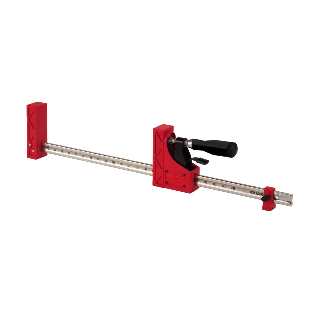 JET 24-Inch Woodworking Parallel Clamp, 1000 Lbs. Clamping Pressure (70424)