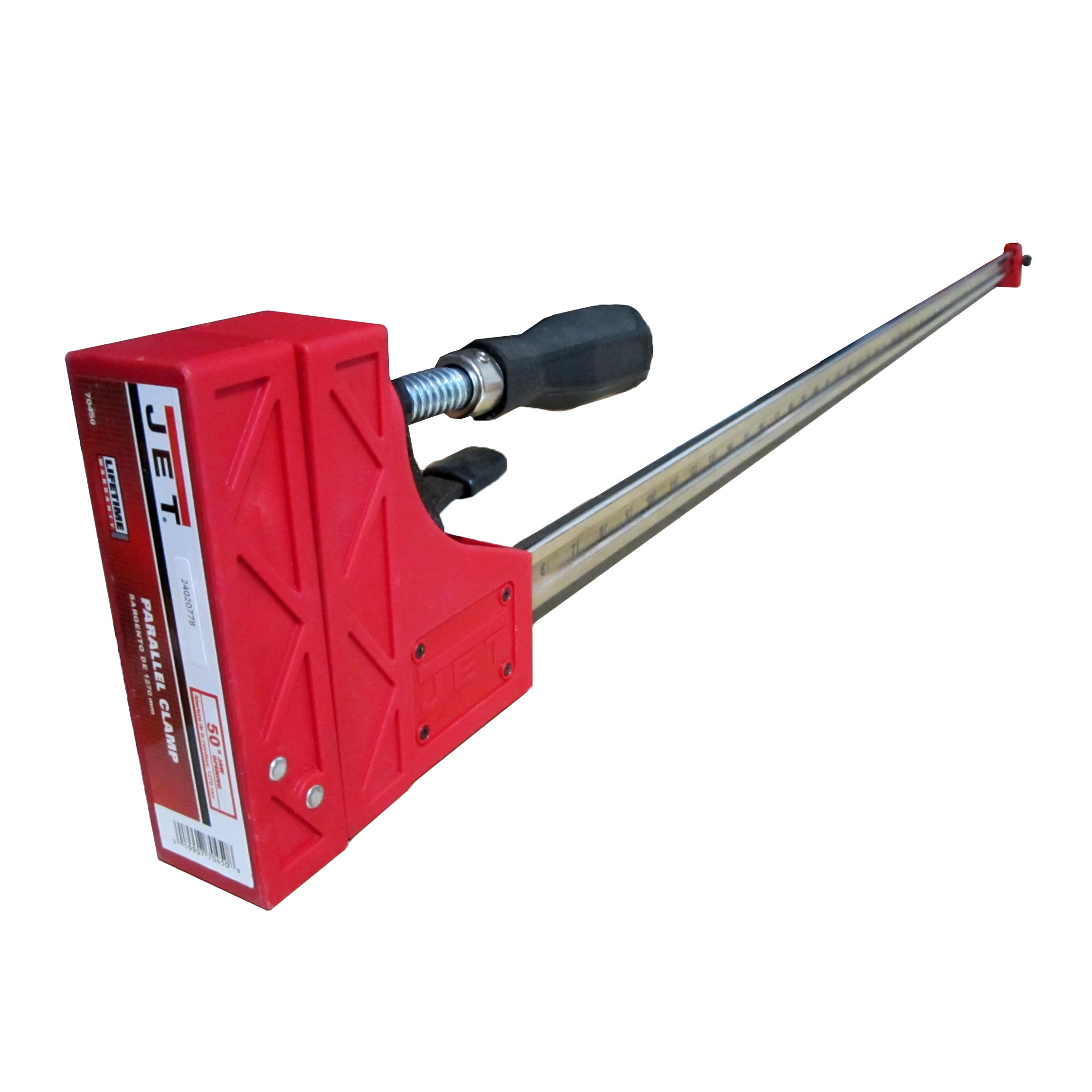 JET 50-Inch Woodworking Parallel Clamp, 1000 Lbs. Clamping Pressure (70450)